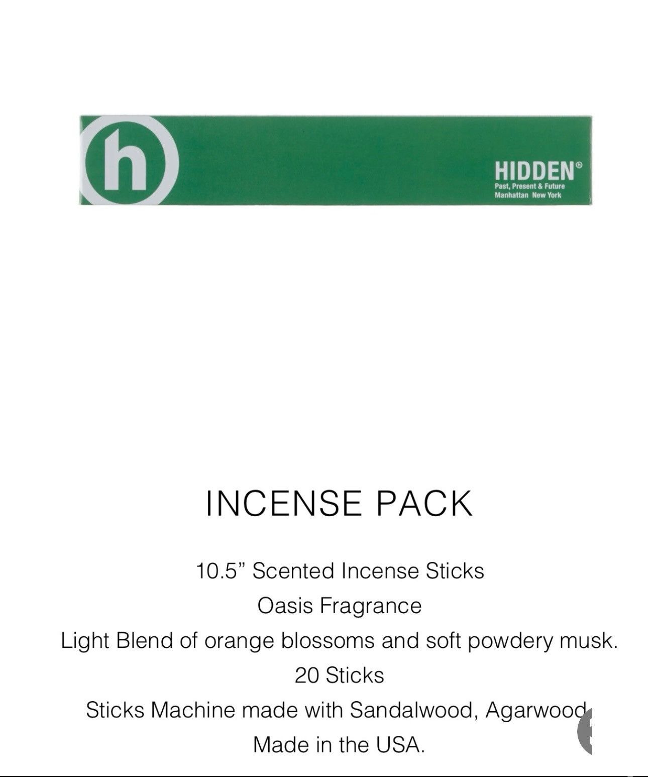 HIDDEN Hidden NY Incense Pack Size ONE SIZE - 1 Thumbnail