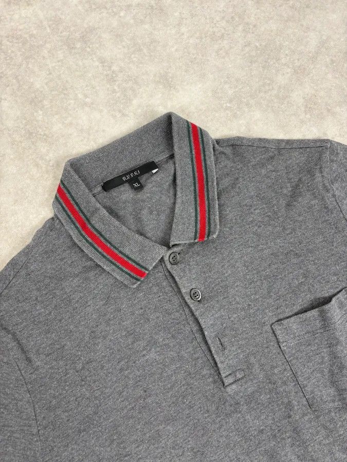 Gucci 2010s Gucci Classy Signature Grey Polo Size US S / EU 44-46 / 1 - 5 Thumbnail