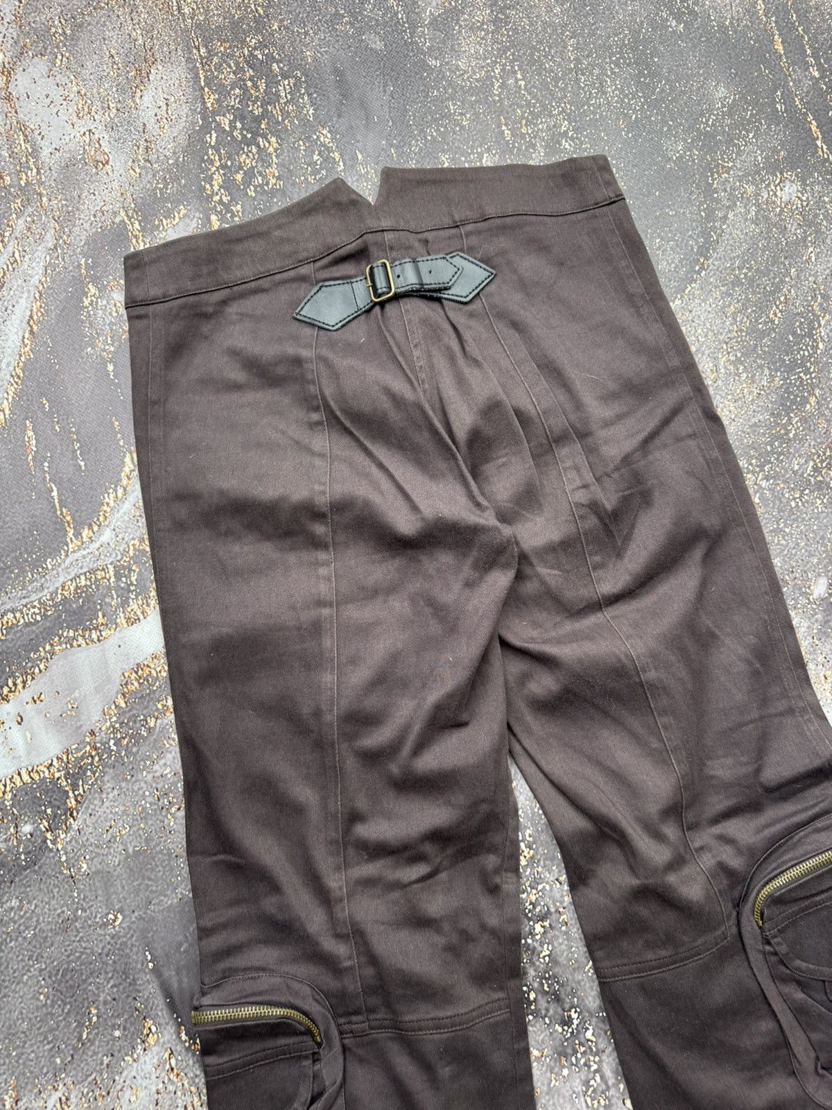 Other Vintage Multi Pocket Zipped Bondage Pants Size 26" / US 2 / IT 38 - 8 Thumbnail