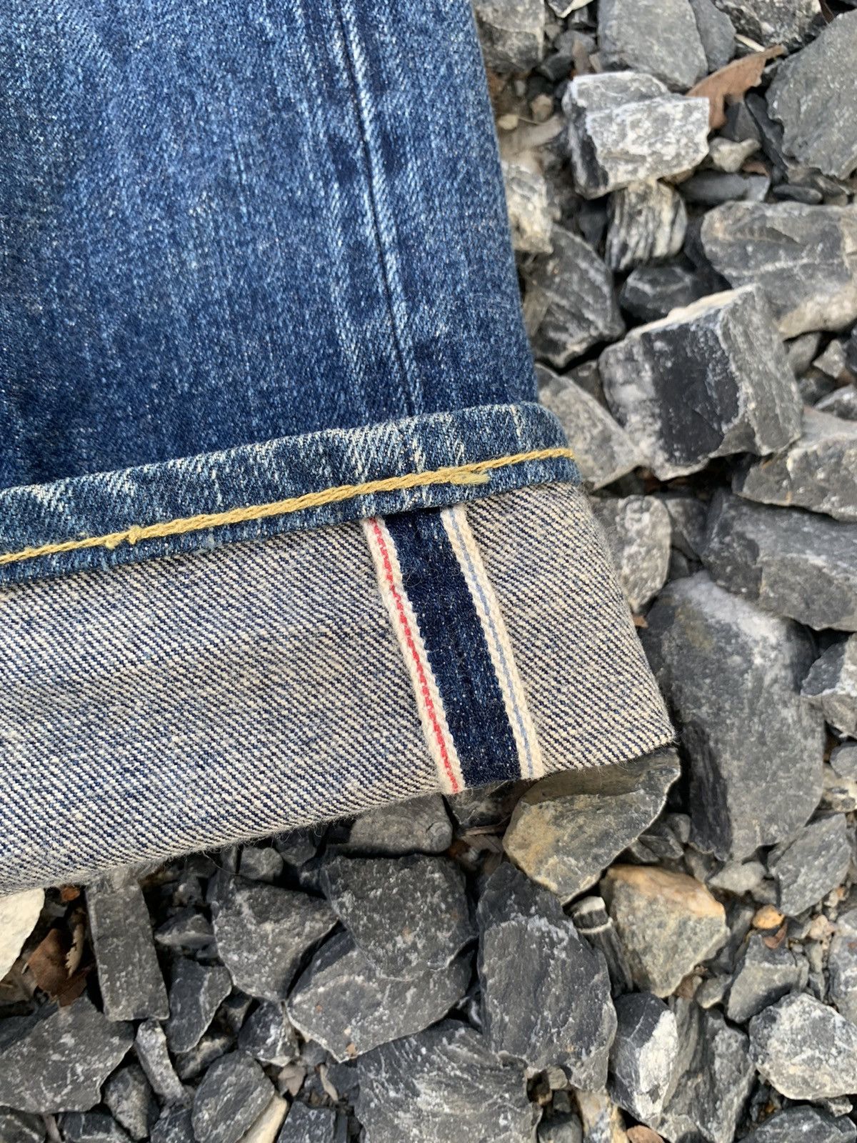 Kapital VINTAGE BURGUS PLUS SELVEDGE JAPANESE FADED DISTRESSED DENIM Size US 32 / EU 48 - 11 Thumbnail