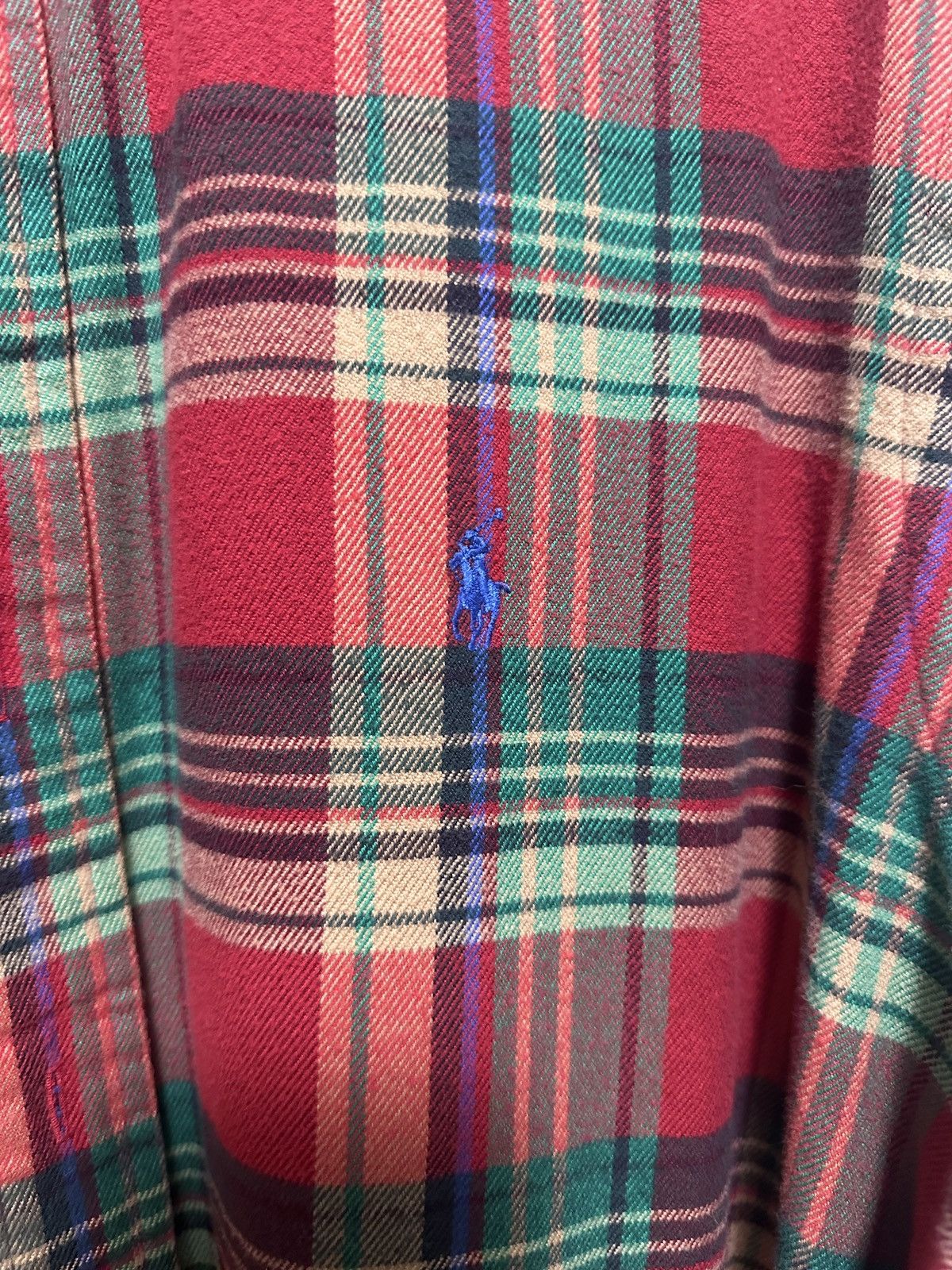 Ralph Lauren Ralph Lauren Relaxed Cotton Plaid Long Sleeve - XL Size US XL / EU 56 / 4 - 2 Thumbnail