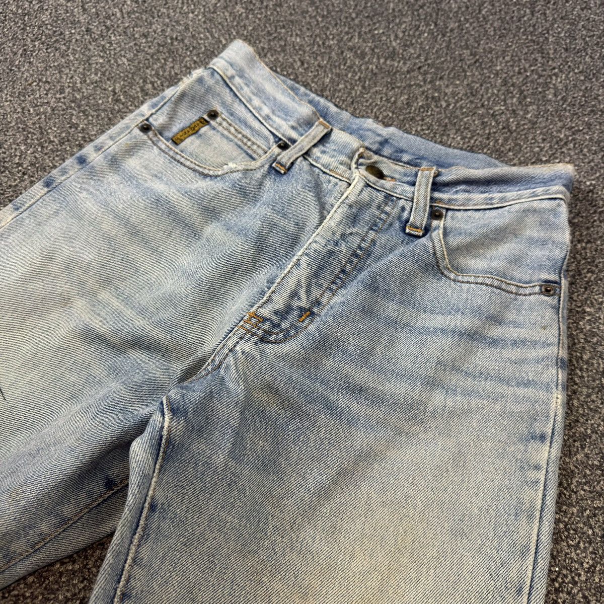 Armani Vintage 90s Armani Dirty Wash Metal Logo Jeans Amiri Style Size US 28 / EU 44 - 3 Thumbnail
