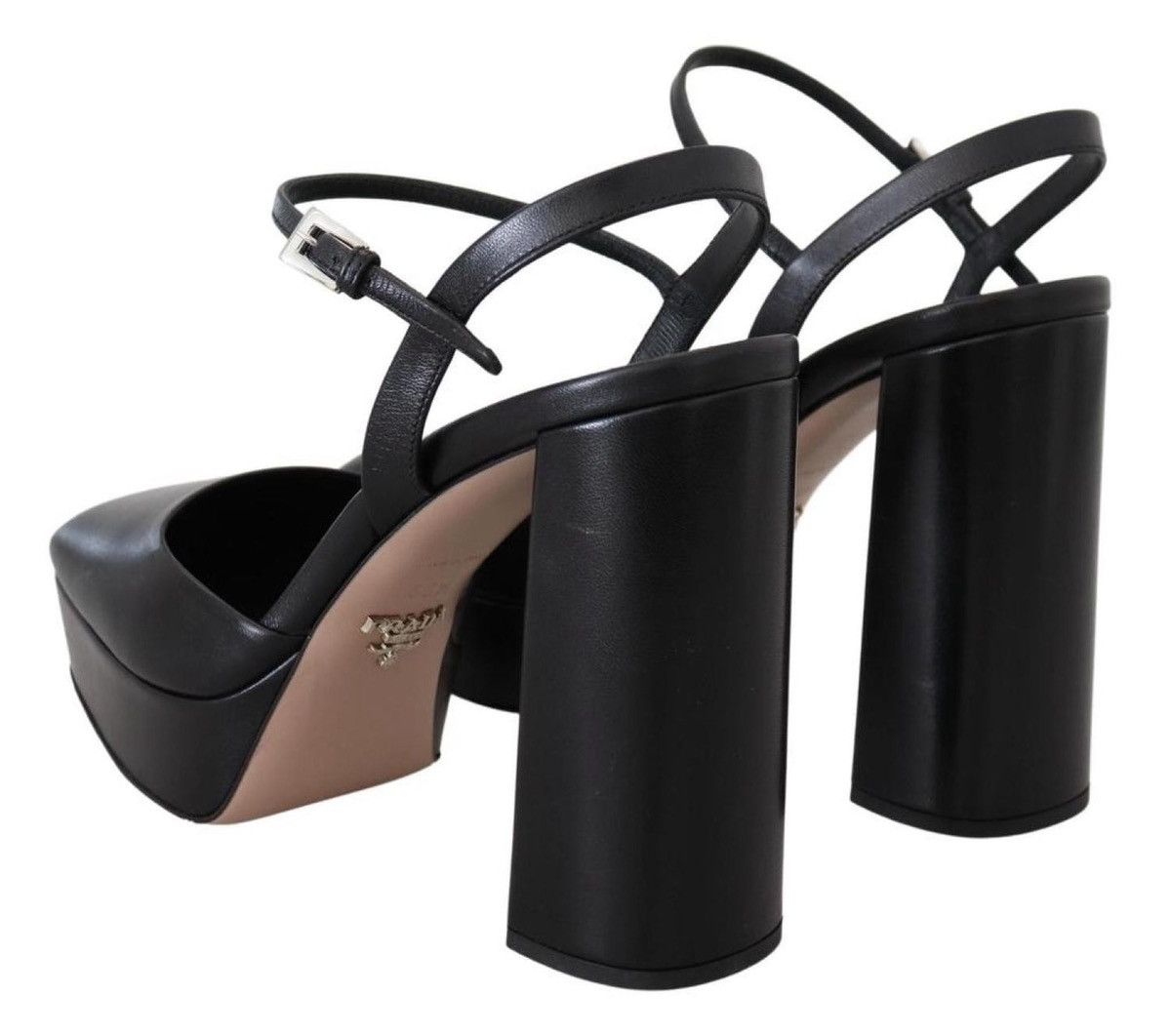 Prada Prada Capretto Patent Sandals Ankle Strap Heels Women's Size US 9 / IT 39 - 4 Thumbnail