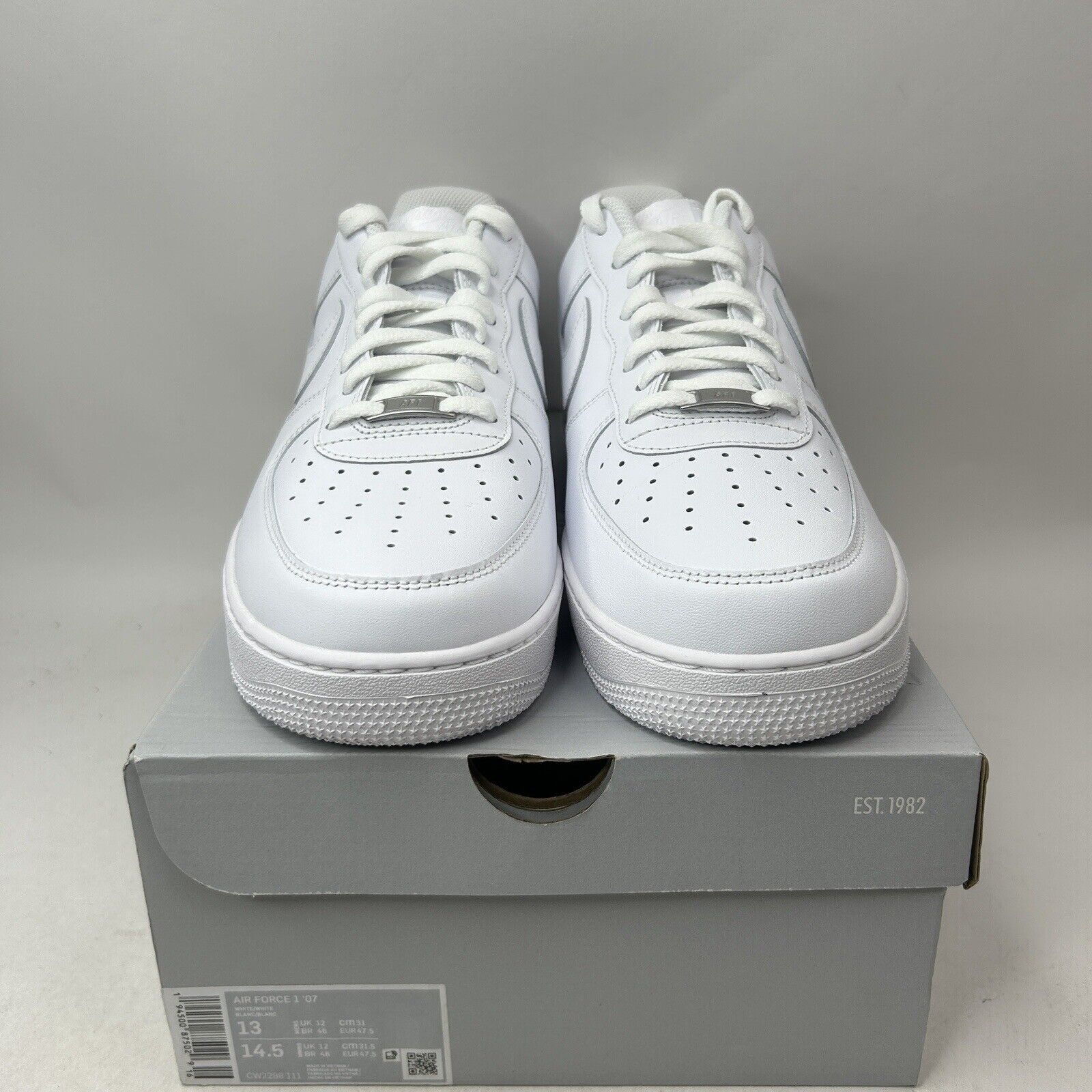 Nike Nike Shoes Air Force 1 '07 Low “Triple White” 2024 Size US 13 / EU 46 - 2 Thumbnail