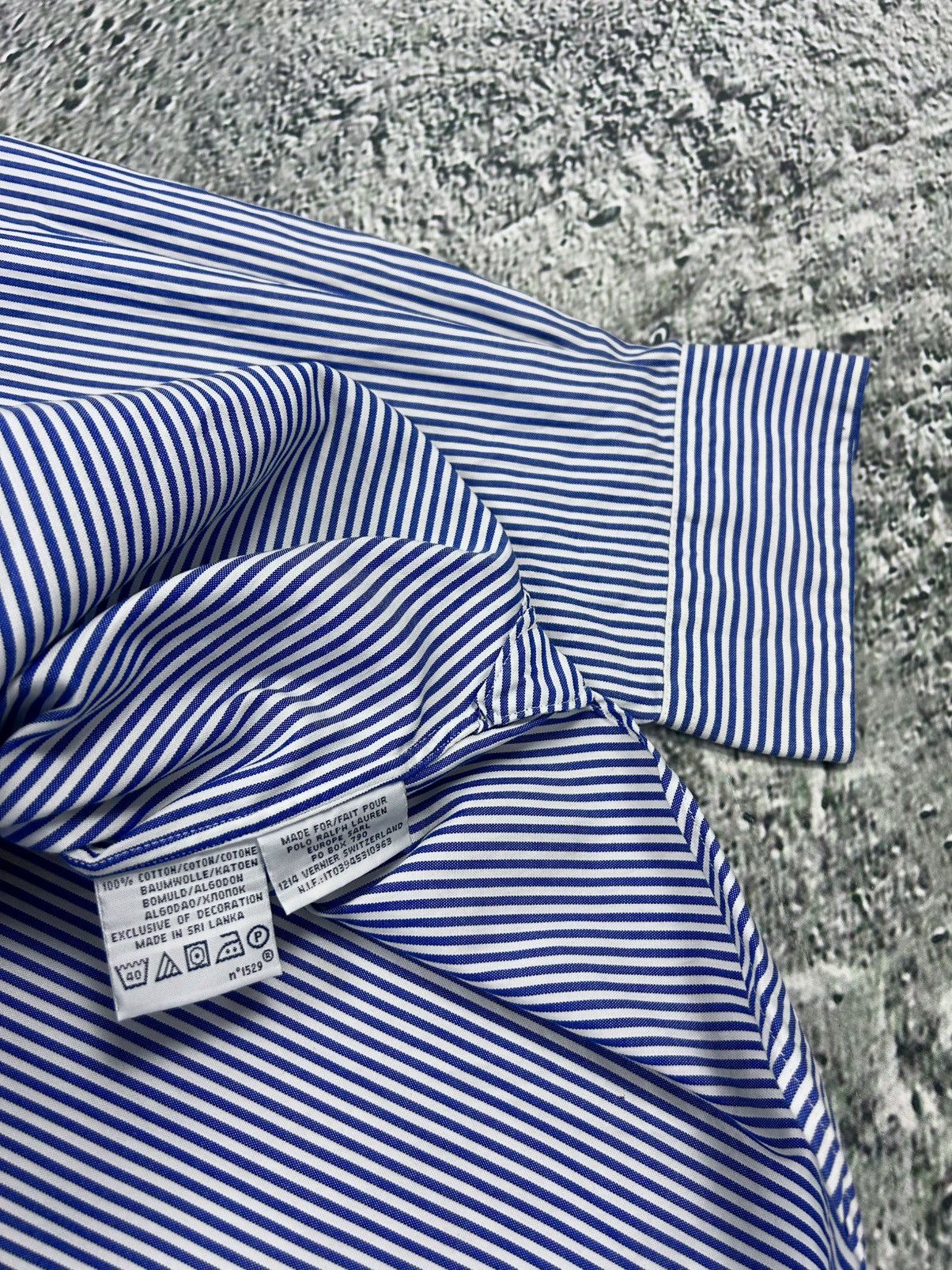 Polo Ralph Lauren × Ralph Lauren × Vintage Polo Ralph Lauren shirt button up longsleeve blue striped Size US L / EU 52-54 / 3 - 4 Thumbnail