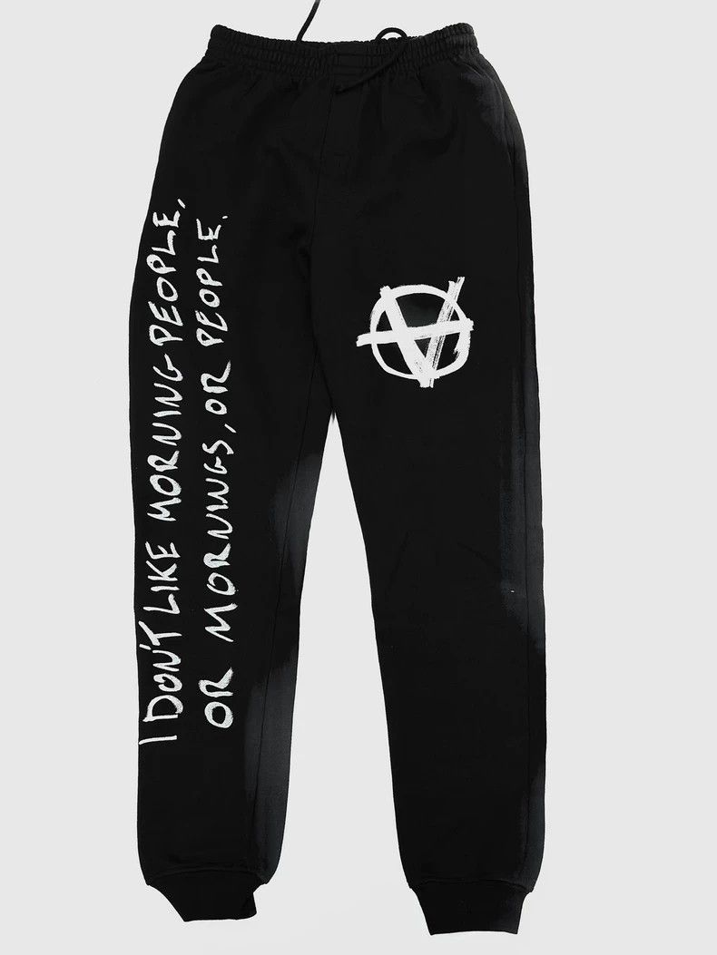Vetements Vetements Patchwork Anti-War Sanskrit Sweatpants Size US 44 / EU 60 - 1 Thumbnail
