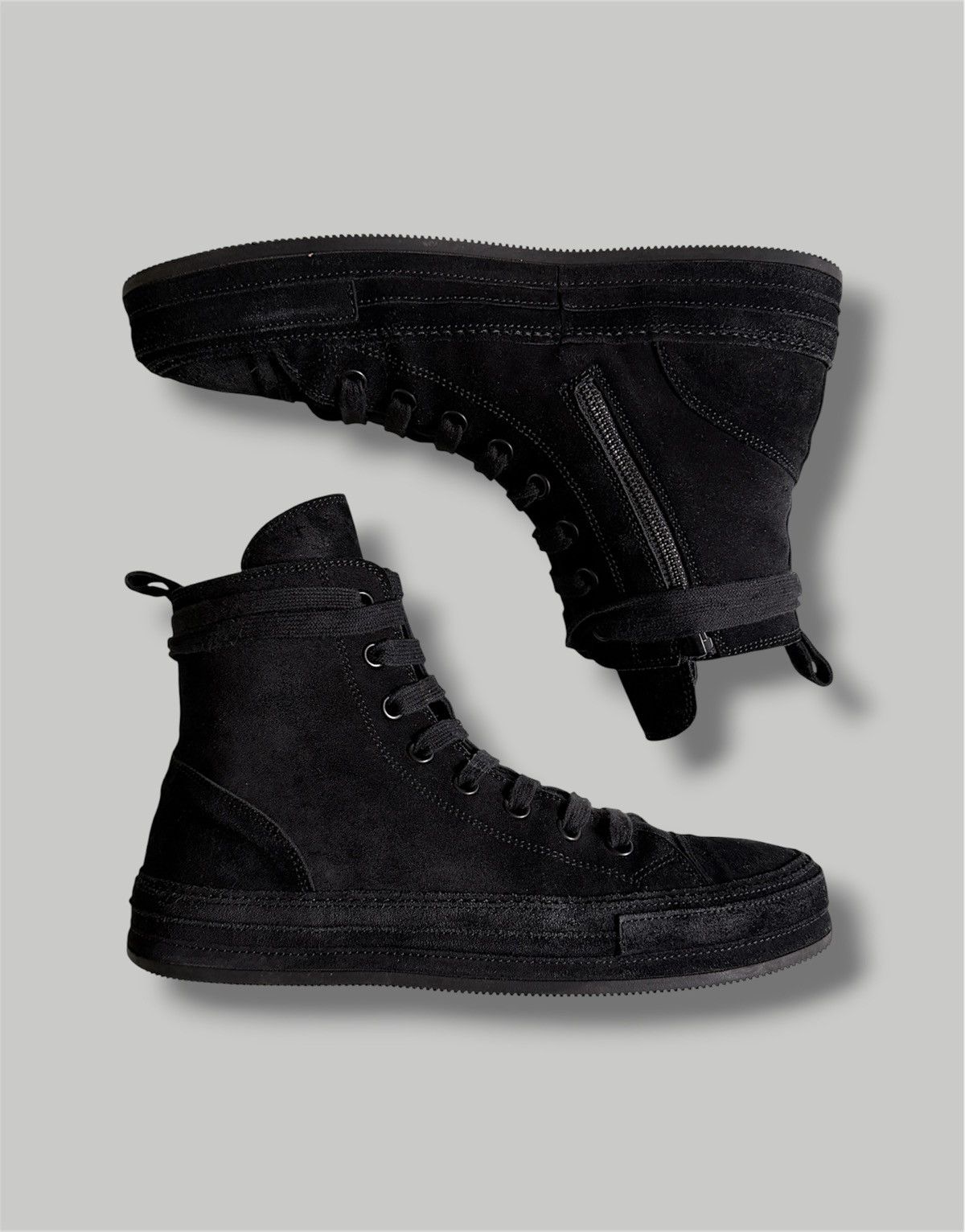 Ann Demeulemeester Ann Demeulemeester AW22 Suede Side Zip Raven