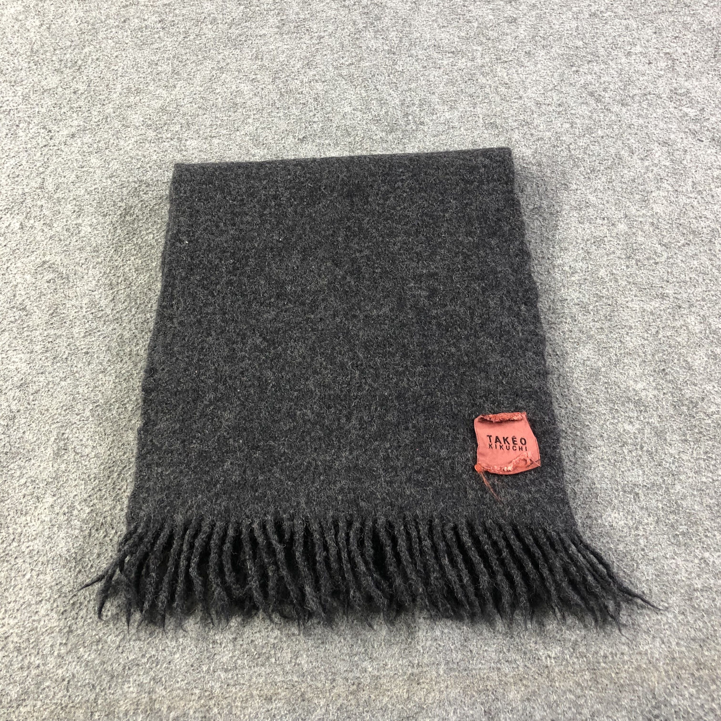 Takeo Kikuchi Takeo Kikuchi Wool Scarf Muffler V1132 Size ONE SIZE - 2 Thumbnail