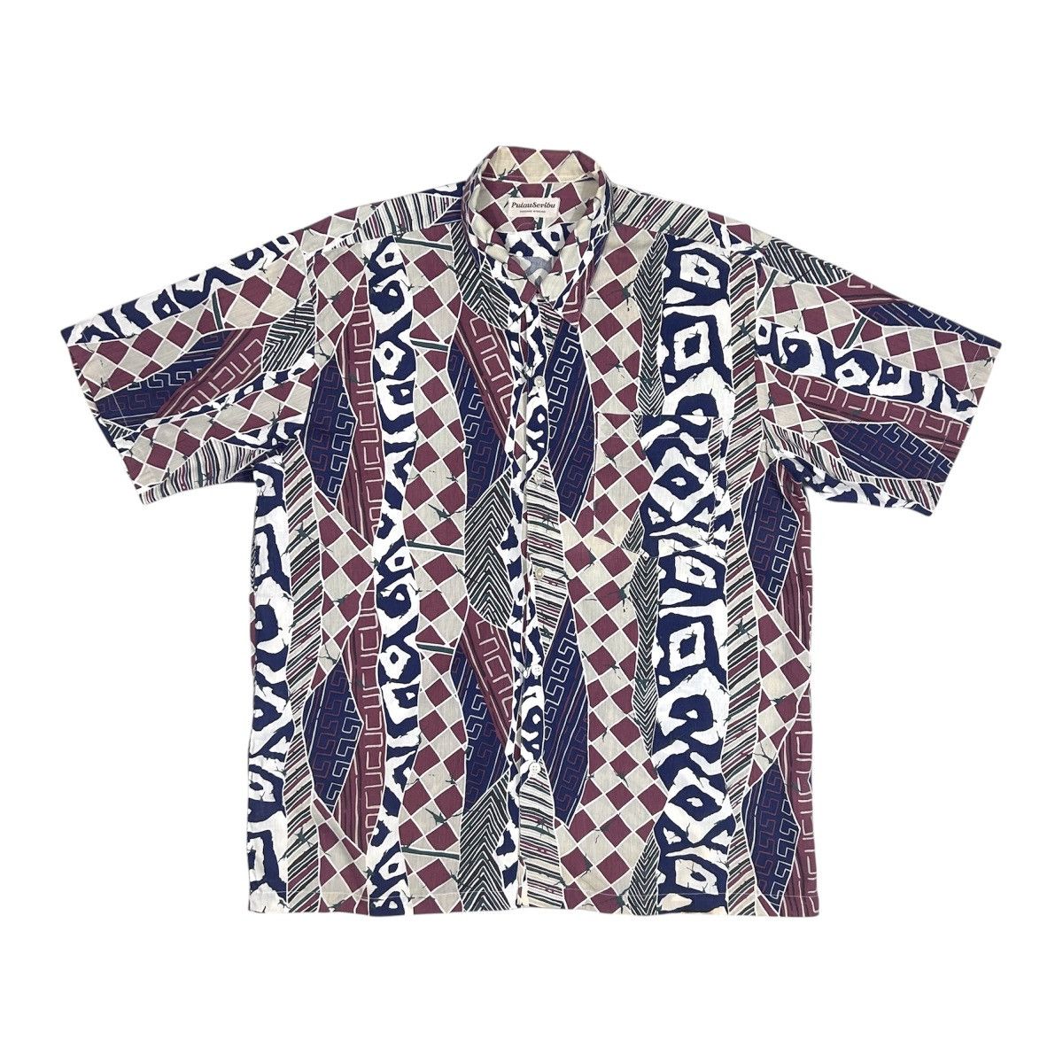 Other Pulau Seribu Pacific Abstract Tribal Geometric Hawaii Shirt Size US XL / EU 56 / 4 - 1 Thumbnail