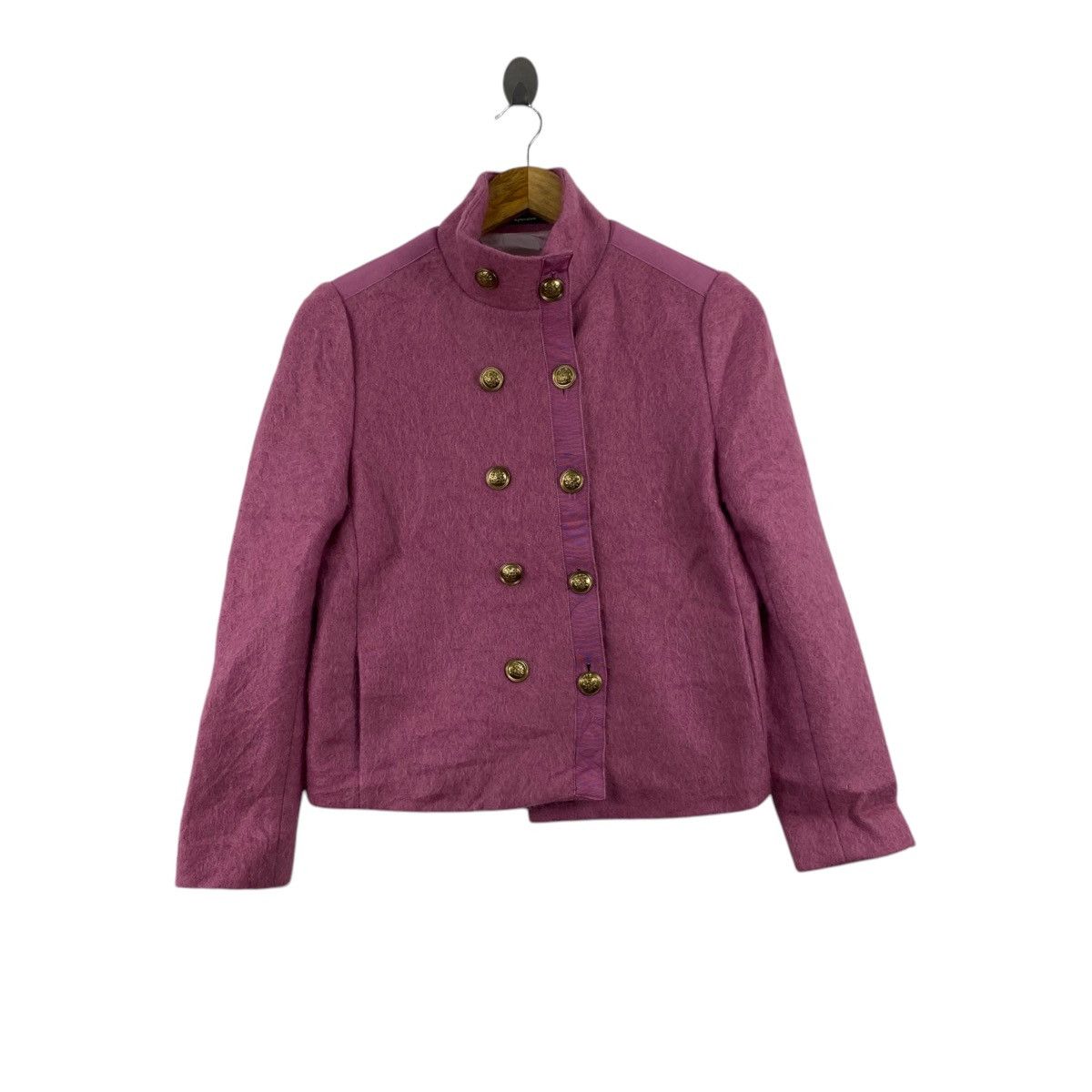 Aquascutum AQUASCUTUM British Brand Button Up Pink Coat Size S / US 4 / IT 40 - 1 Thumbnail