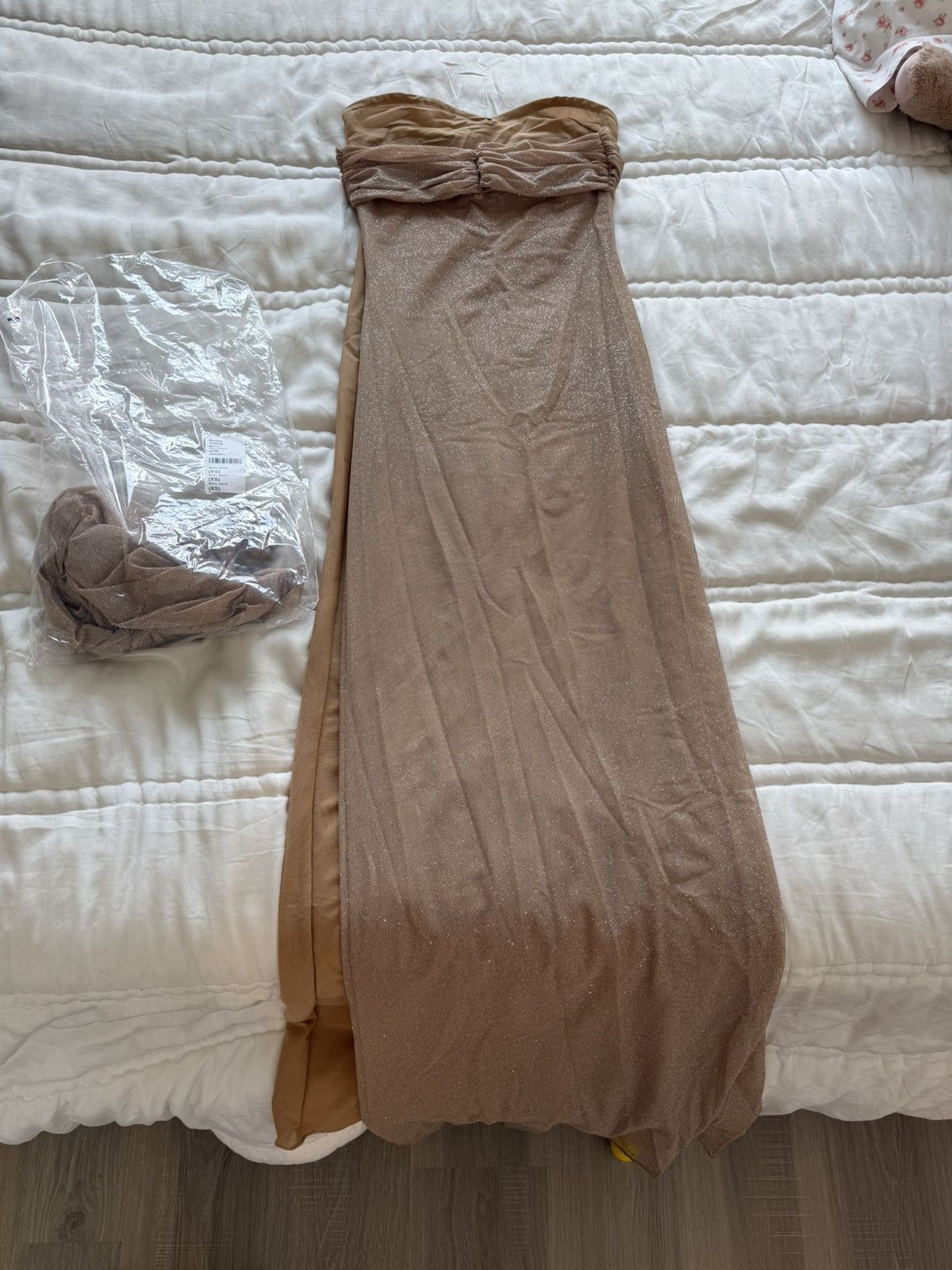 Mirror Palais Mirror palais the starlite dress in diamond sand Size XS / US 0-2 / IT 36-38 - 3 Thumbnail