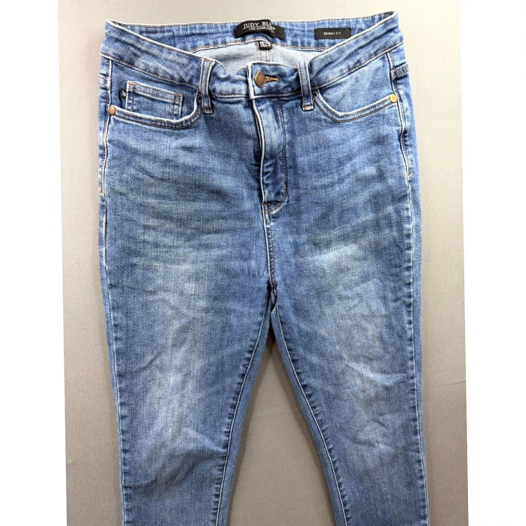 Vintage Judy Blue Skinny Jeans Women Blue High Rise Stretch Denim 29x27 Size 29" - 6 Thumbnail