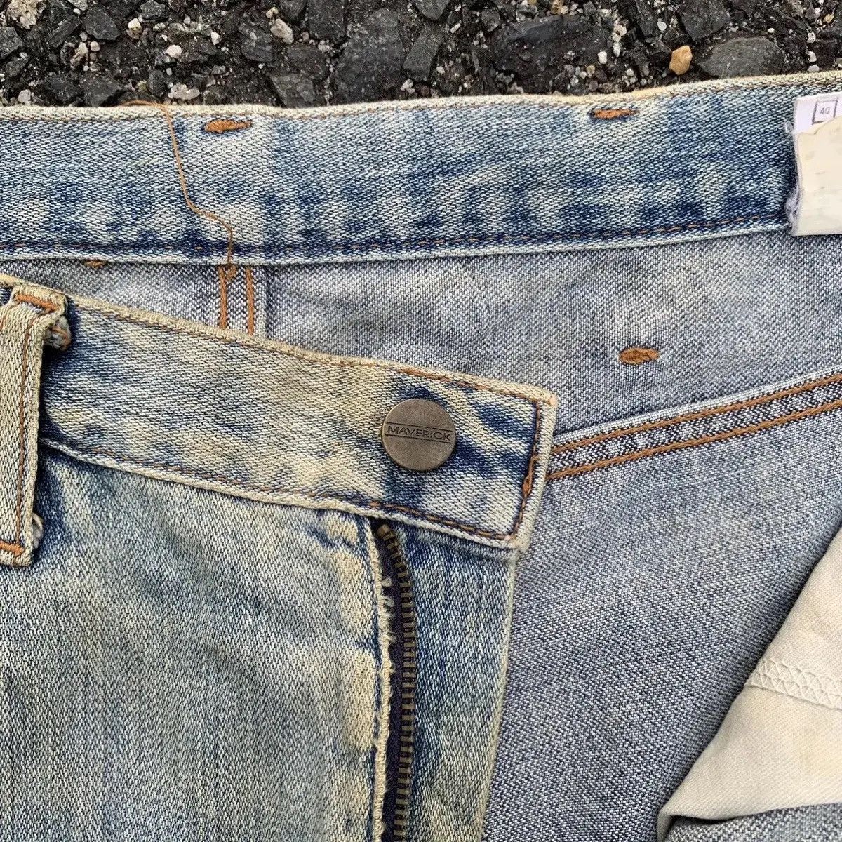 Vintage ‼️ SUPER RIPPED‼️ Vtg Maverick By Blue Bell Jean 31x32 Pants Size US 31 - 7 Thumbnail