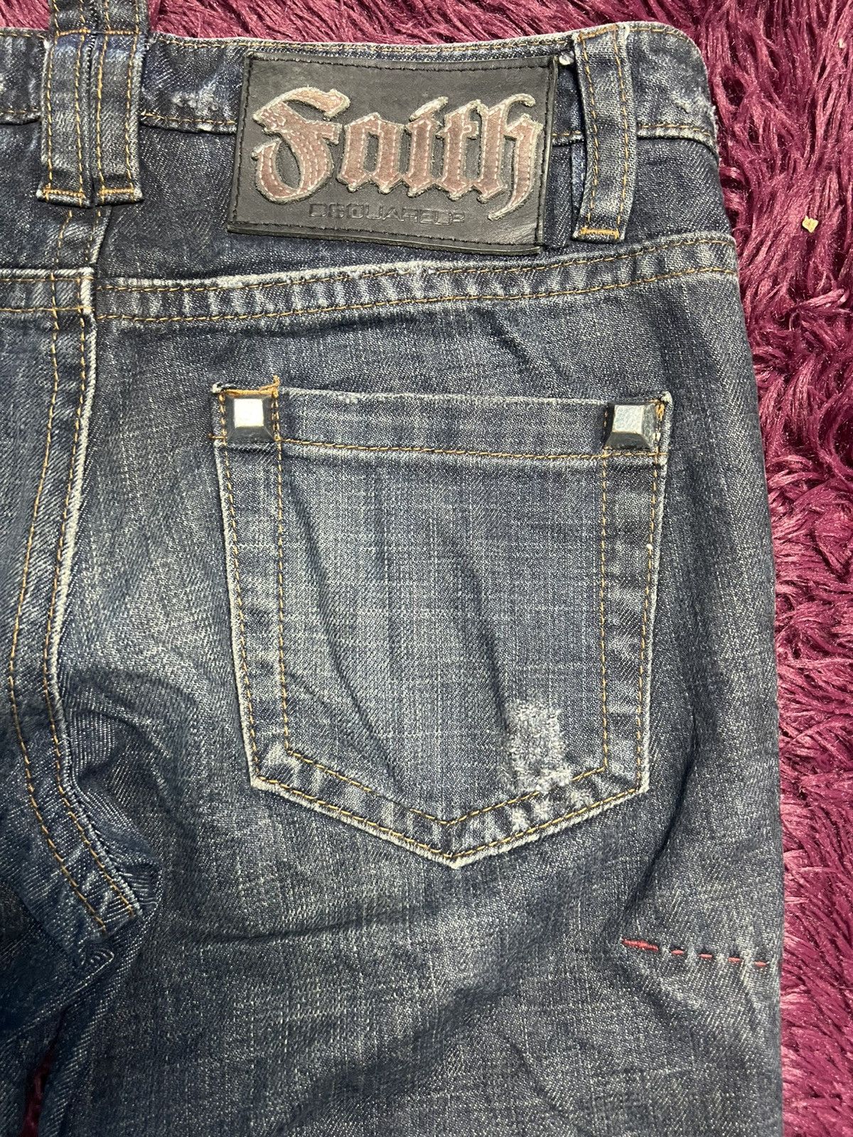 Dsquared2 DSQUARED2 "Faith" Distressed Denim Jeans (45) Size US 44 / EU 60 - 12 Thumbnail