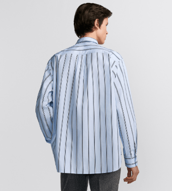 Dior o1w1db10625 Christian Dior Embroidery Shirt in Blue Size US S / EU 44-46 / 1 - 6 Thumbnail