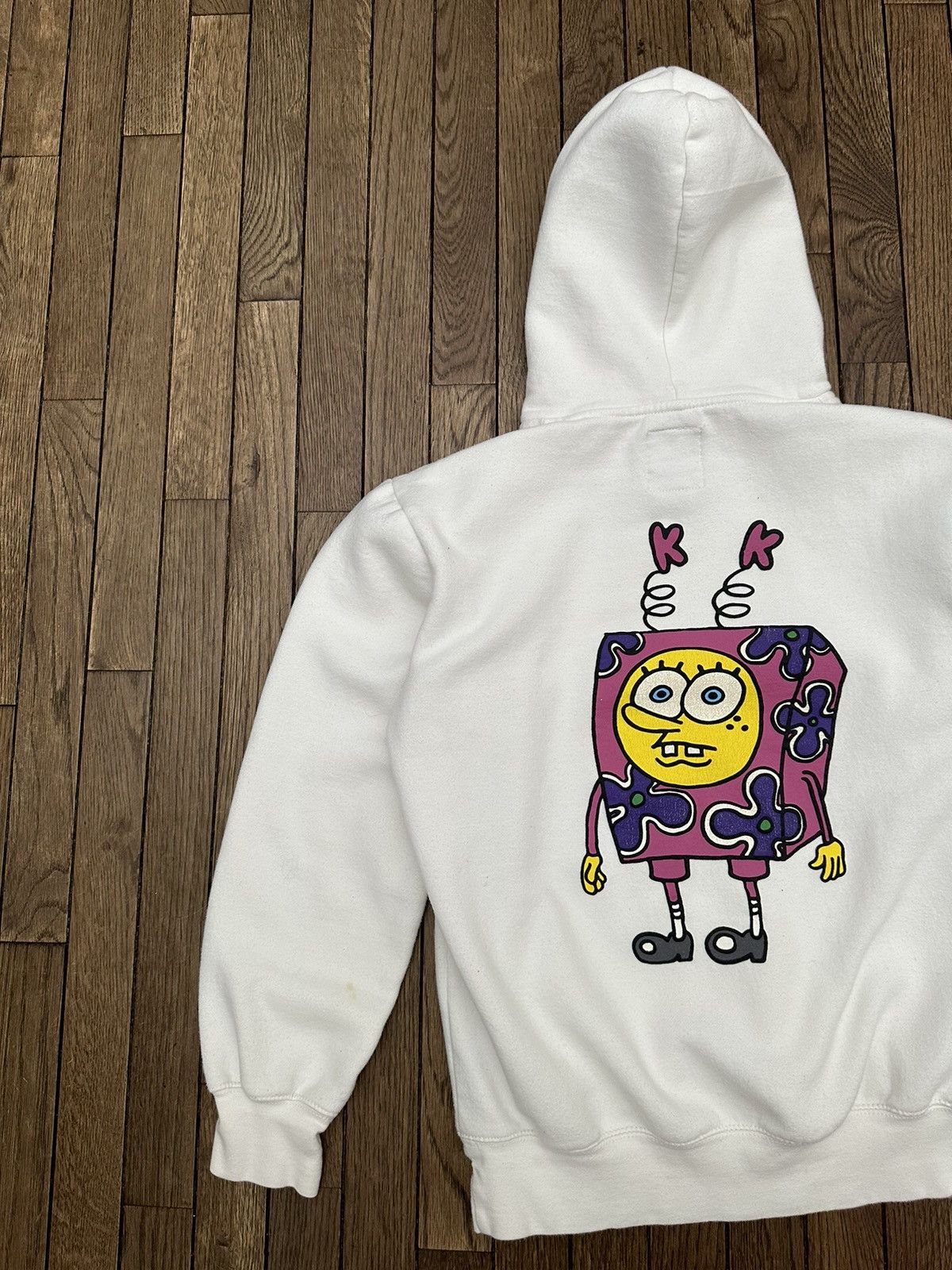 Market Chinatown Market x SpongeBob White Flower Logo Hoodie Size US M / EU 48-50 / 2 - 2 Thumbnail