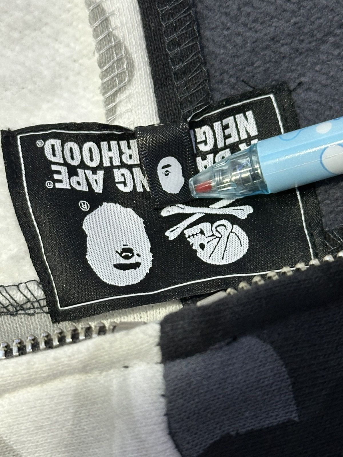 Bape × Neighborhood BAPE × NEIGHBORHOOD Split Shark Full-Zip Hoodie Size US XL / EU 56 / 4 - 17 Thumbnail