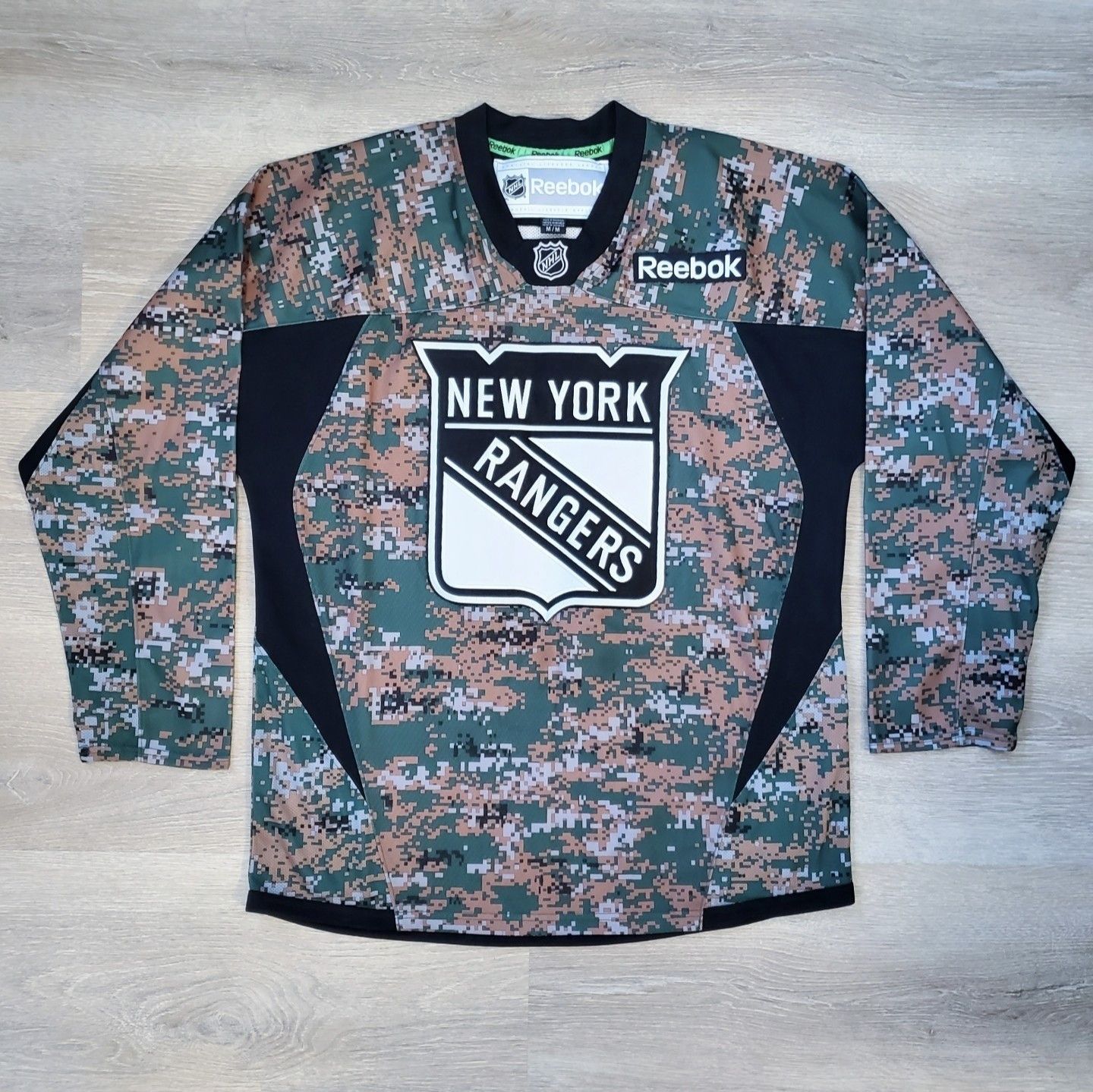 Reebok New York Rangers NHL Reebok Military Camo Vets Day Jersey Size US M / EU 48-50 / 2 - 3 Thumbnail