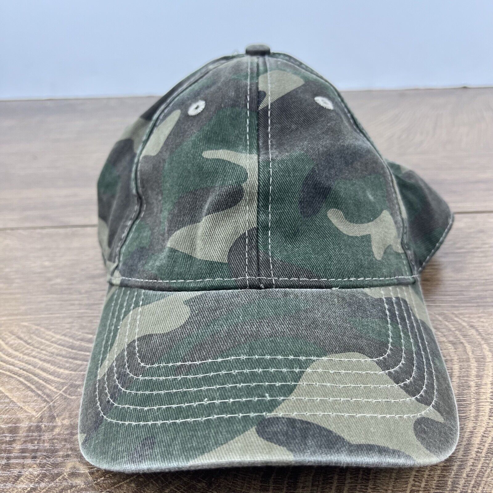 Other Camoflauge Baseball Hat Camo Green Hat Adjustable Hat Camo A Size ONE SIZE - 4 Thumbnail