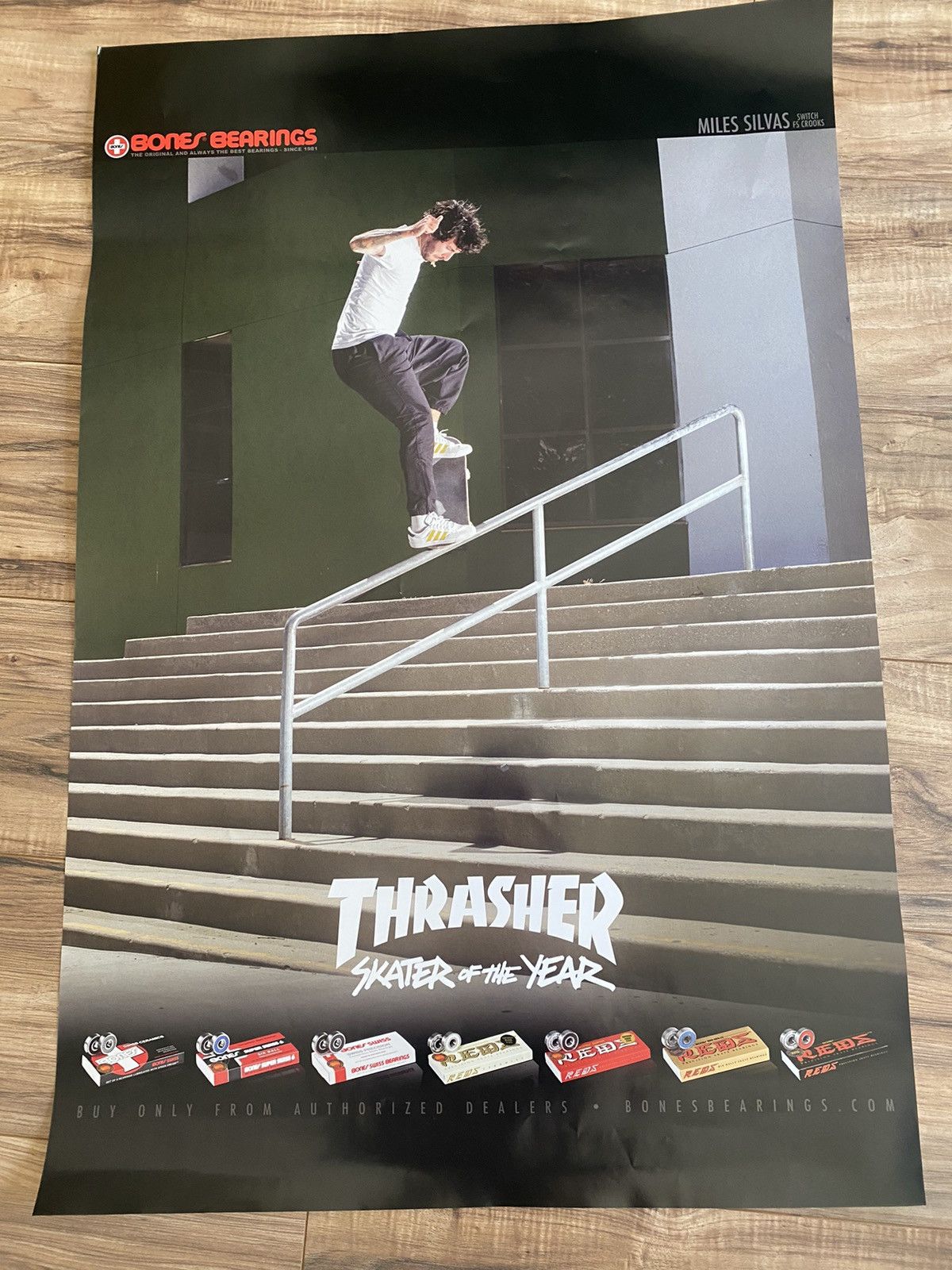Powell Peralta × Thrasher Thrasher bones bearings poster Powell Peralta Vans Size ONE SIZE - 1 Thumbnail