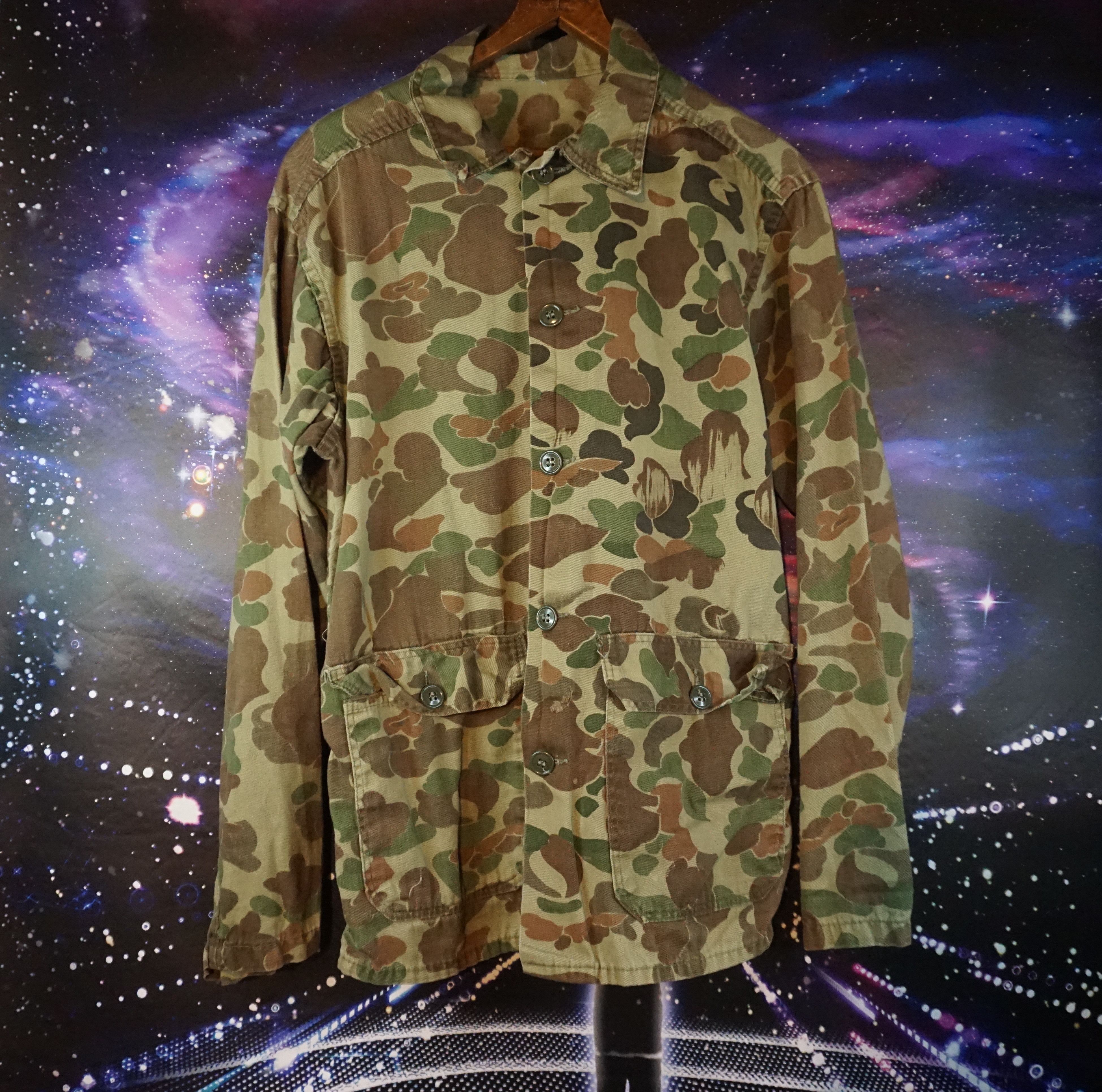 Vintage Vintage Frog Camo Button Up Light Weight Shirt Size US M / EU 48-50 / 2 - 5 Thumbnail