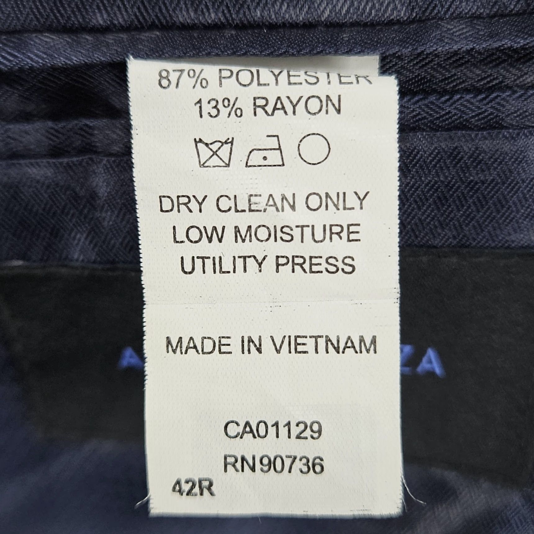 Doublet Andrew Fezza Navy 2 Button Double Vented Notch Blazer Sport Coat Jacket 42R Size 42R - 4 Thumbnail