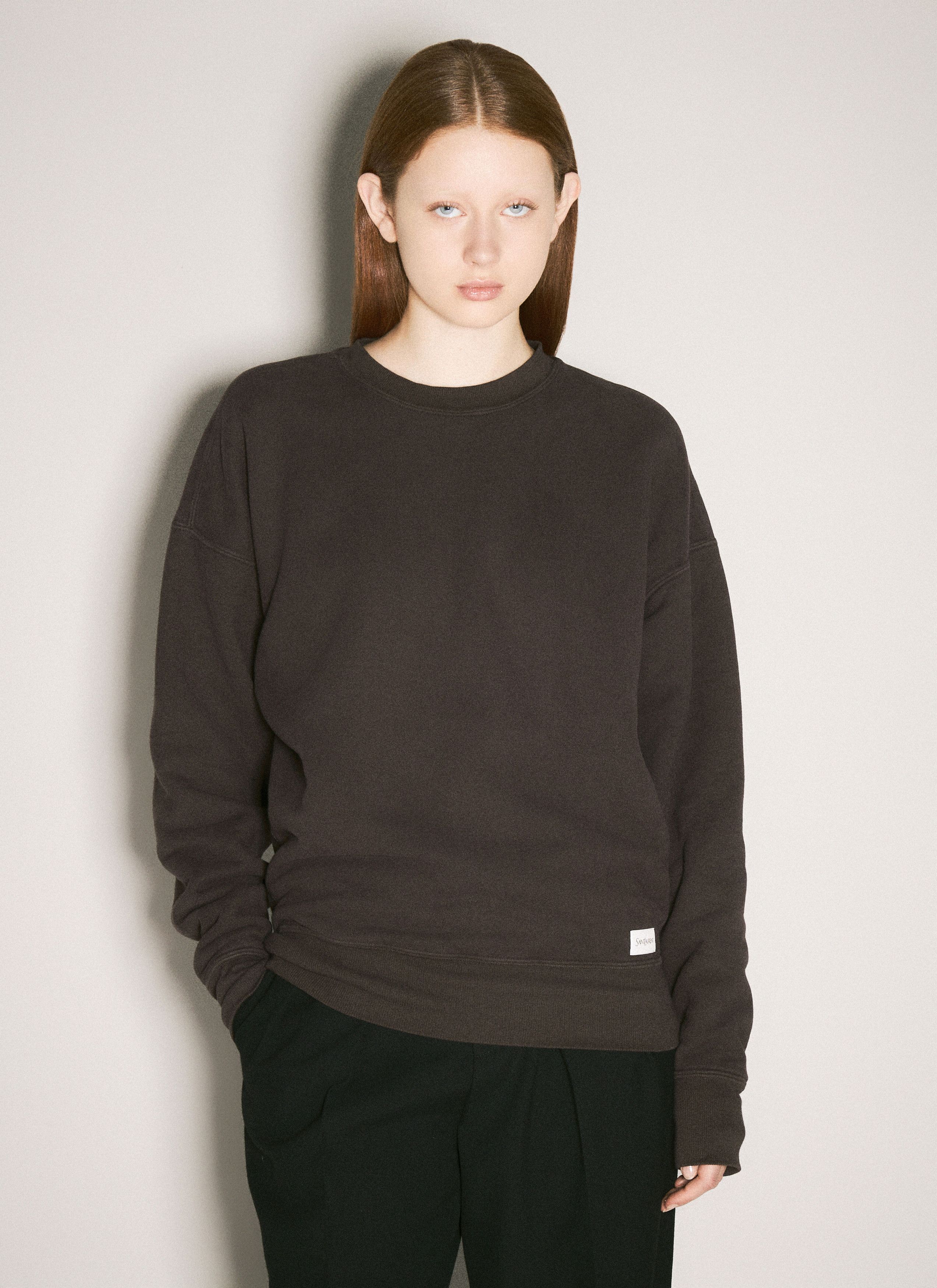 Logo Patch Fleece Sweatshirt