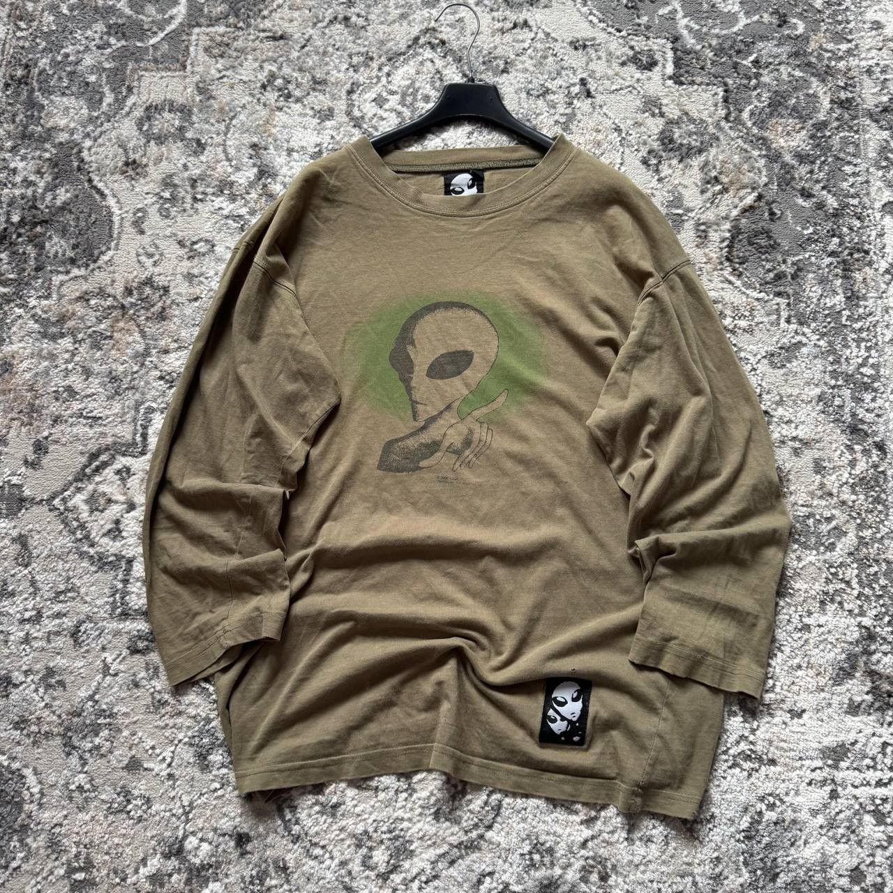 Shorty's Skateboards Rare Igor Alien 1995 Retro Baggy Khaki Skate Vintage LS Size US M / EU 48-50 / 2 - 2 Thumbnail