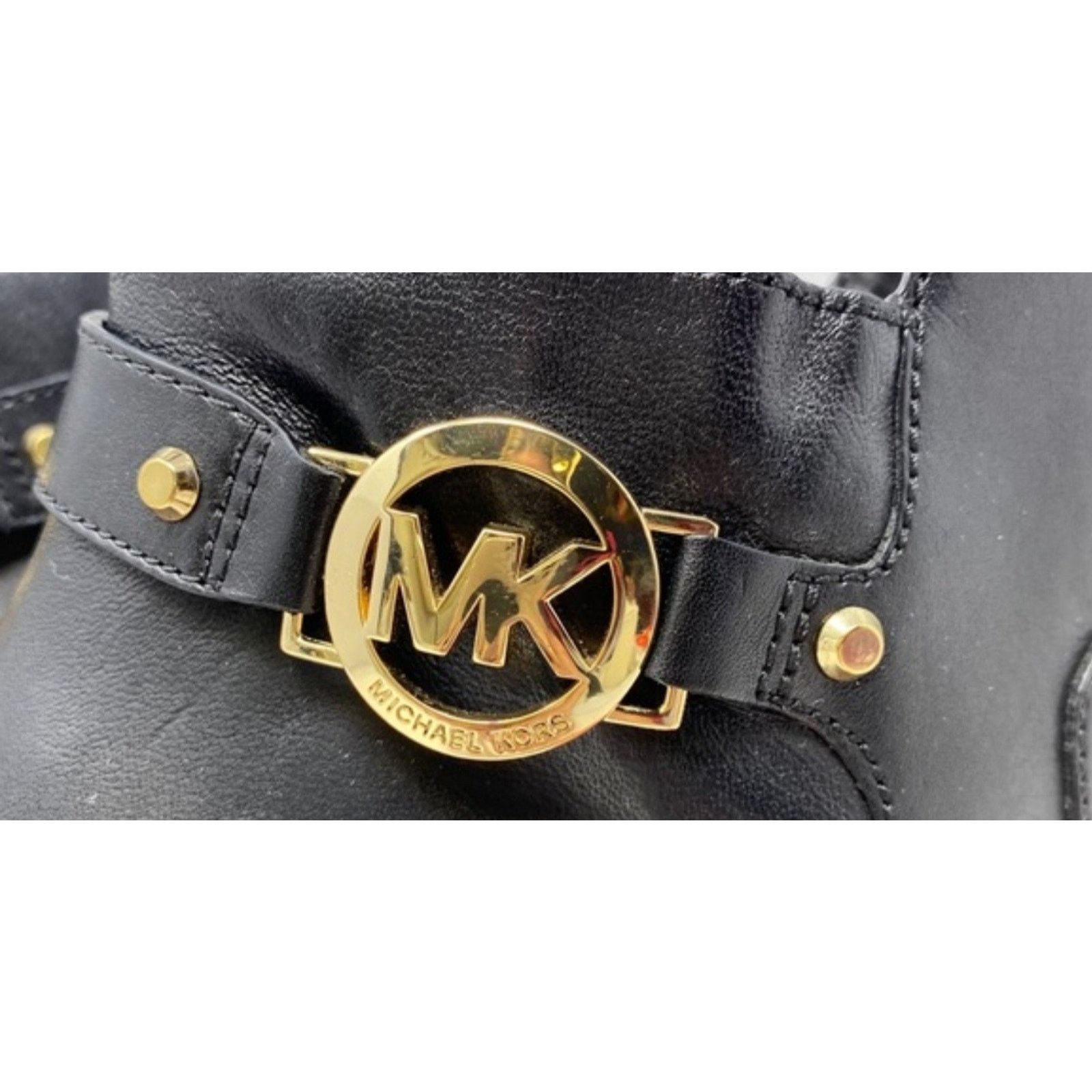 Michael Kors MICHAEL Michael Kors Wyatt Leather Ankle Booties GUC $195 6M Size US 6 / IT 36 - 8 Thumbnail