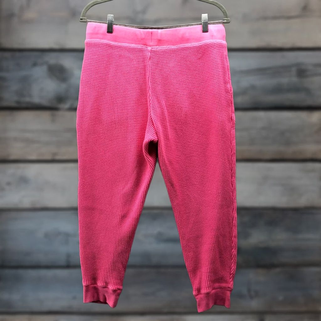 J.Crew J.Crew Waffle Knit Jogger Pants Womens S Pink Heavyweight Oversized Lounge Size 28" / US 6 / IT 42 - 1 Thumbnail