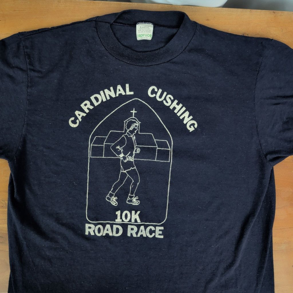 Vintage Vintage Single Stitch Cardinal Cushing Road Race T-Shirt Size US S / EU 44-46 / 1 - 1 Thumbnail
