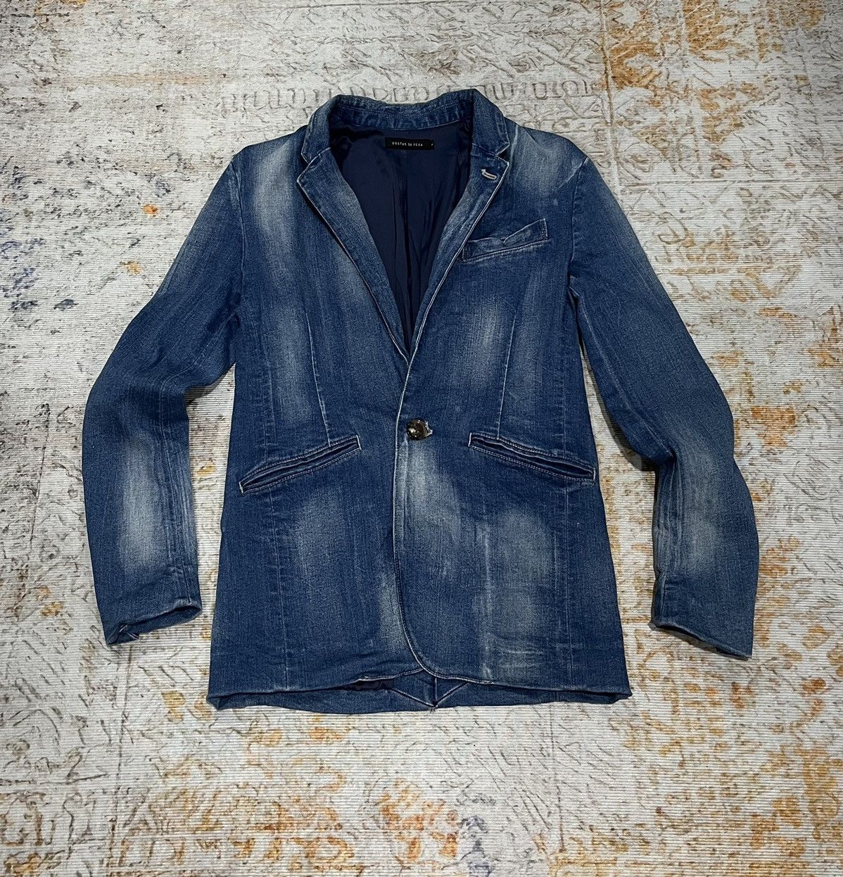 Gostar De Fuga Blue Denim Blazzer