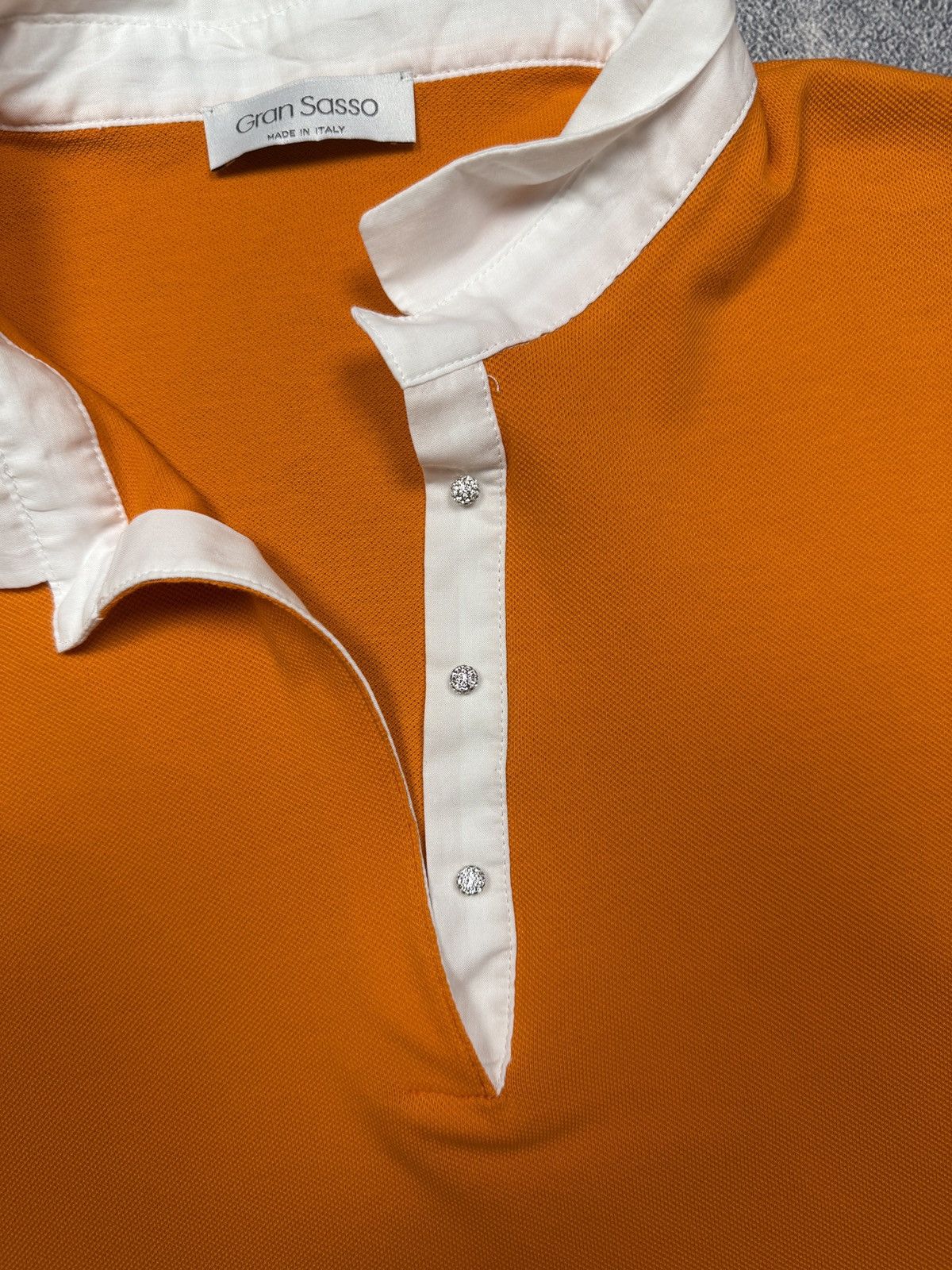 Designer Gran Sasso vintage luxury polo tee Size US M / EU 48-50 / 2 - 6 Thumbnail