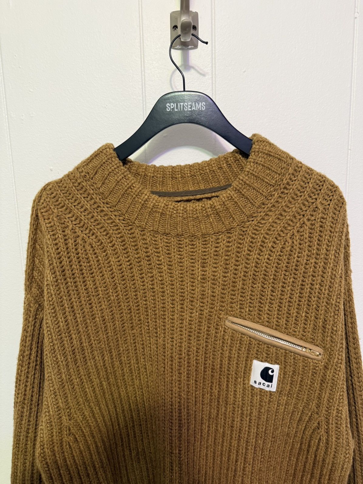 Carhartt Wip × Sacai Sacai x Carhartt Detroit Knit Sweater Size US L / EU 52-54 / 3 - 2 Thumbnail