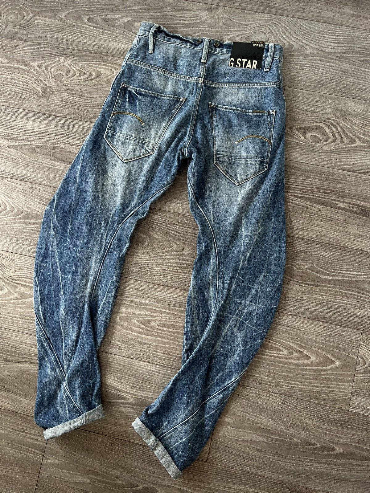 G-Star Y2K G-Star Raw ARC 3D Loose Tapered Braces Opium 03301 Jeans Size US 31 - 5 Thumbnail