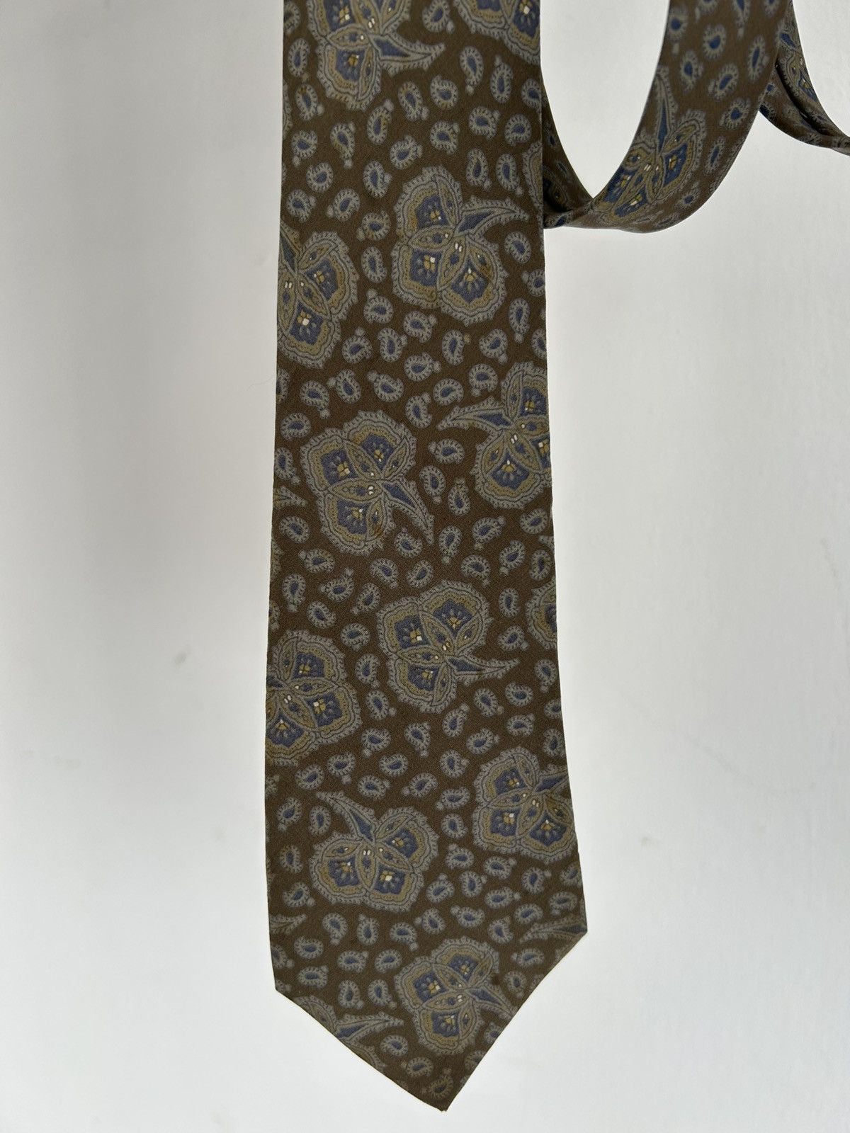 Christian Dior Monsieur Dior Paisley Vintage Tie Size ONE SIZE - 3 Thumbnail