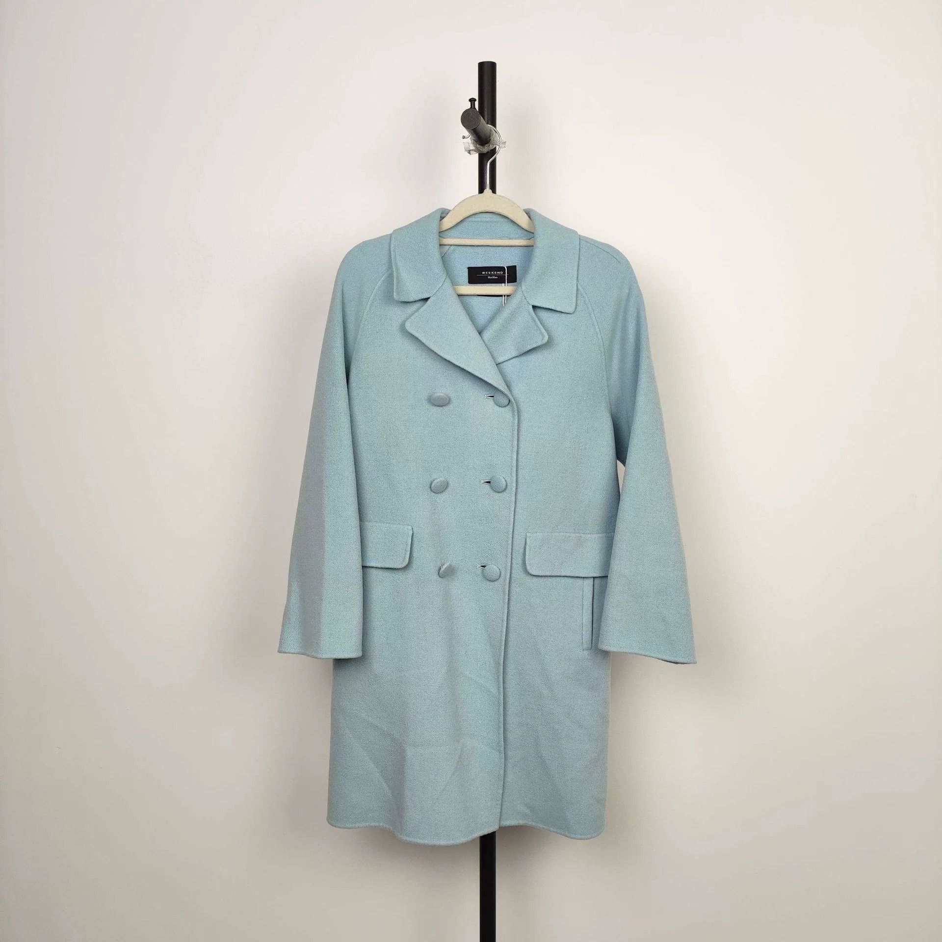 Max Mara MaxMara Weekend Wool Double-Breasted Coat Size US S / EU 44-46 / 1 - 1 Thumbnail