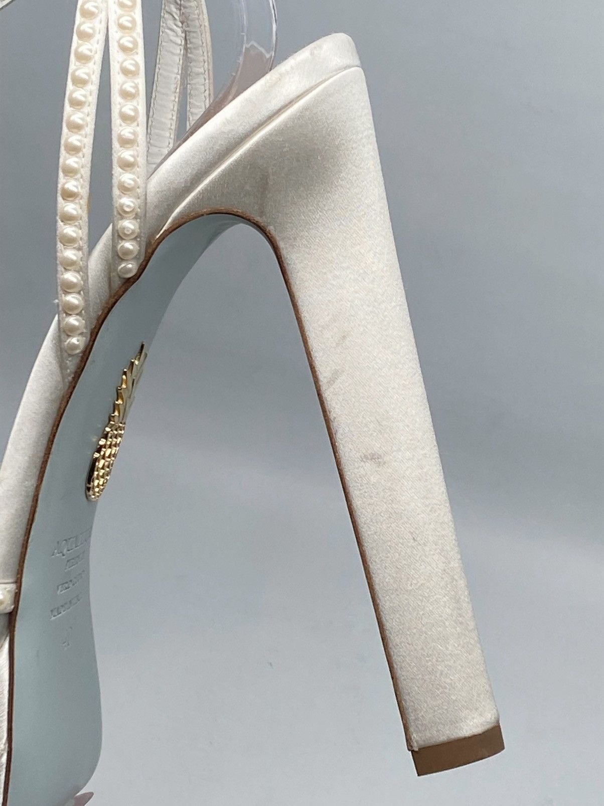 Aquazzura Aquazzura Flow Plateau 145MM Satin Sandals size 40 Size US 10 / IT 40 - 11 Thumbnail