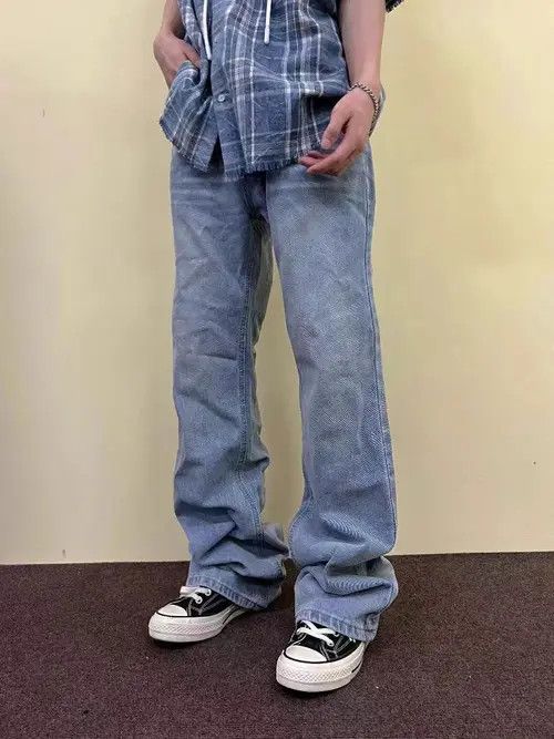Japanese Brand VIBE Vintage light blue straight leg baggy jeans Size US 30 / EU 46 - 5 Thumbnail