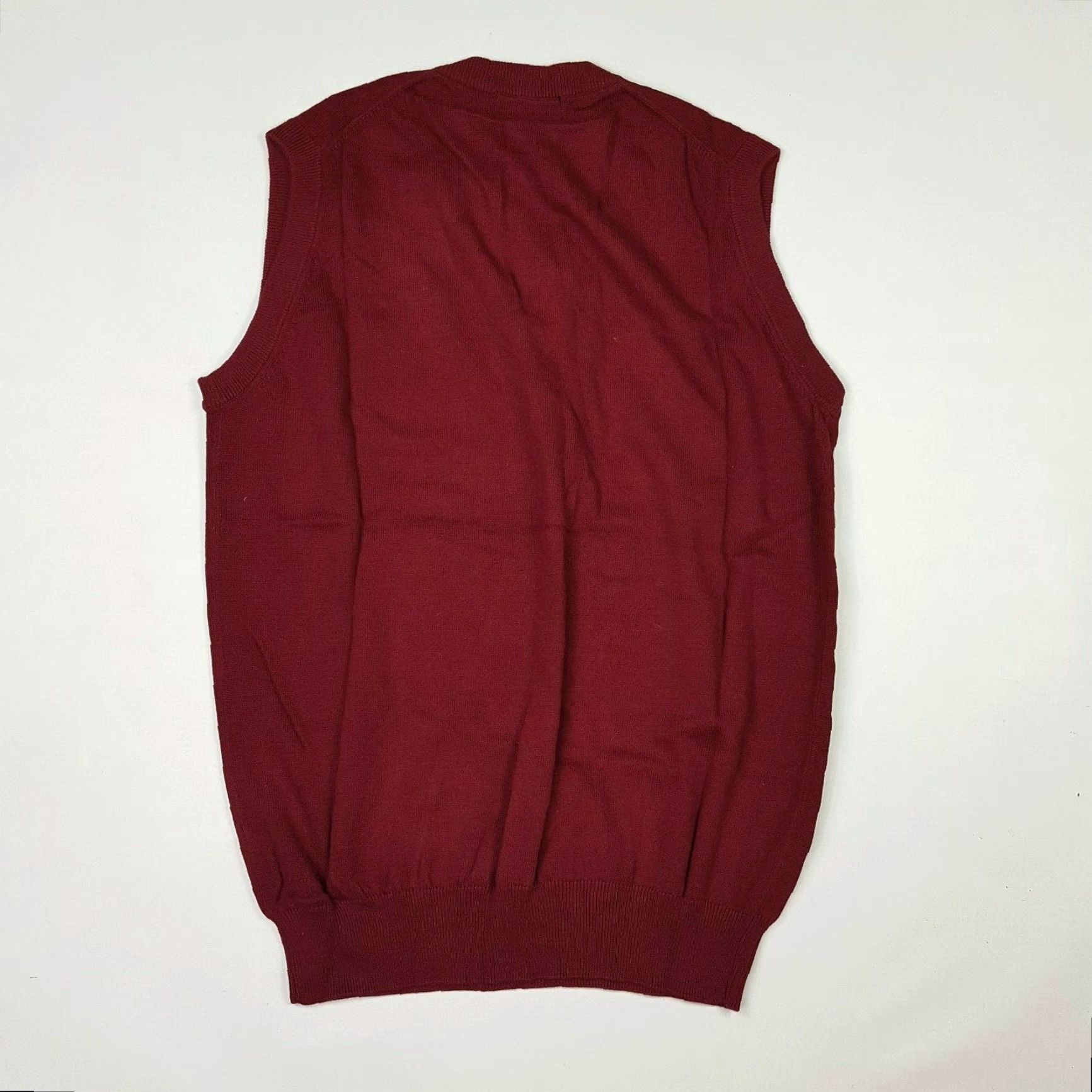 Vintage VINTAGE Tommy Armour Maroon Sweater Vest Shirt Men M Golf Knit Pullover V-Neck Sleeveless Regular Fit Cotton 90s Preppy Sports Vintage Size US M / EU 48-50 / 2 - 5 Thumbnail