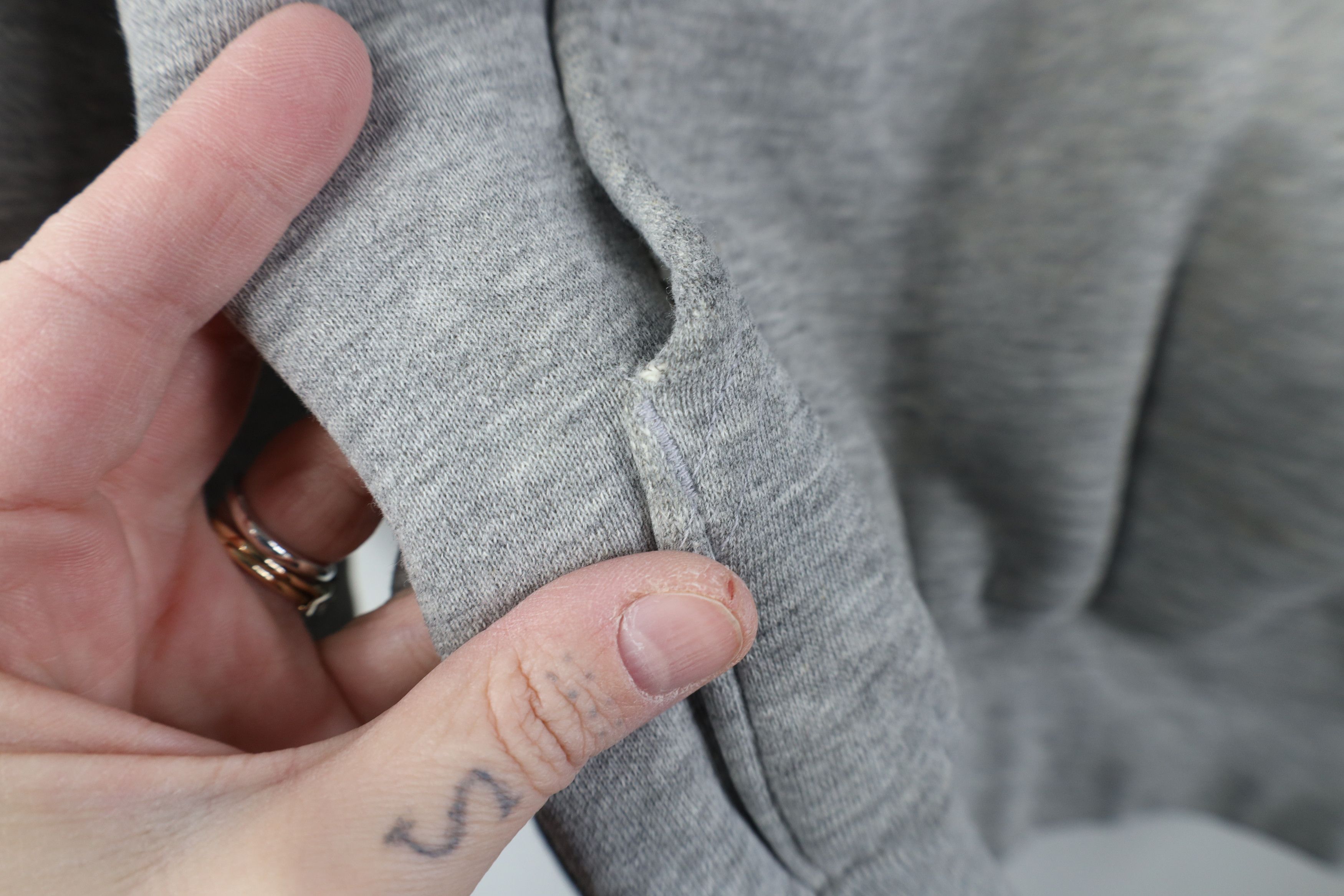 Vintage Vintage 90s Pepsi Co Spell Out Cropped Boxy Fit Hoodie Gray Size XL / US 12-14 / IT 48-50 - 5 Thumbnail