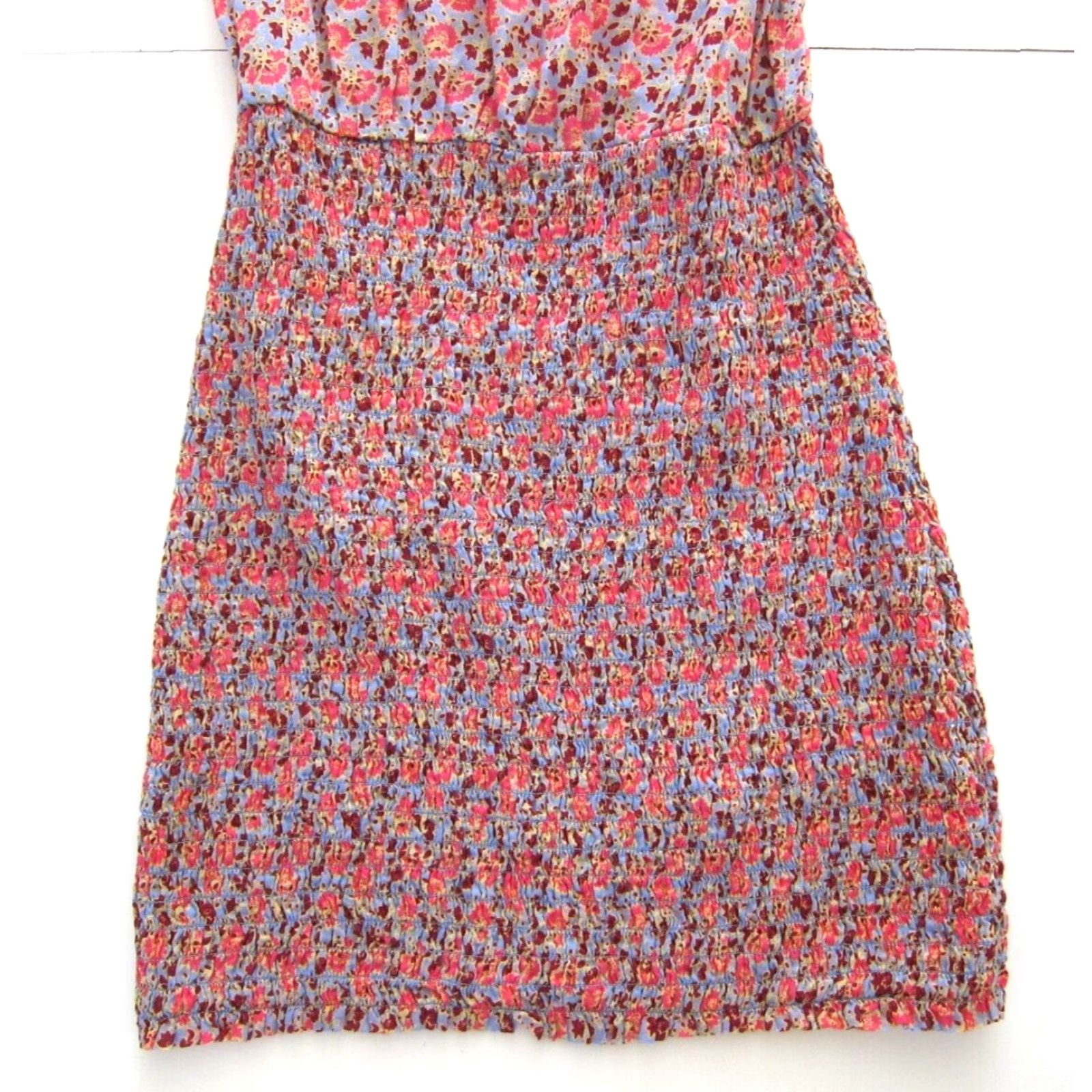 Free People Free People Cotton Pink Floral Sleeveless High Front Sheath Tank Dress S Women Size S / US 4 / IT 40 - 8 Thumbnail
