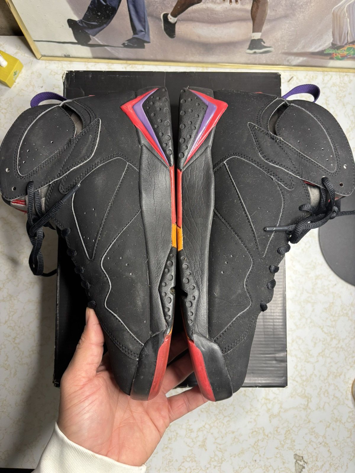 Jordan Brand Air Jordan 7 Retro 2012 raptor Size US 10.5 / EU 43-44 - 3 Thumbnail