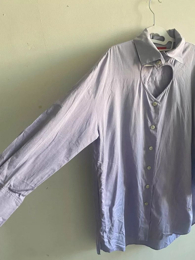 Vivienne Westwood Vivienne Westwood size00 Blue heart shirt dress Size M / US 6-8 / IT 42-44 - 4 Thumbnail