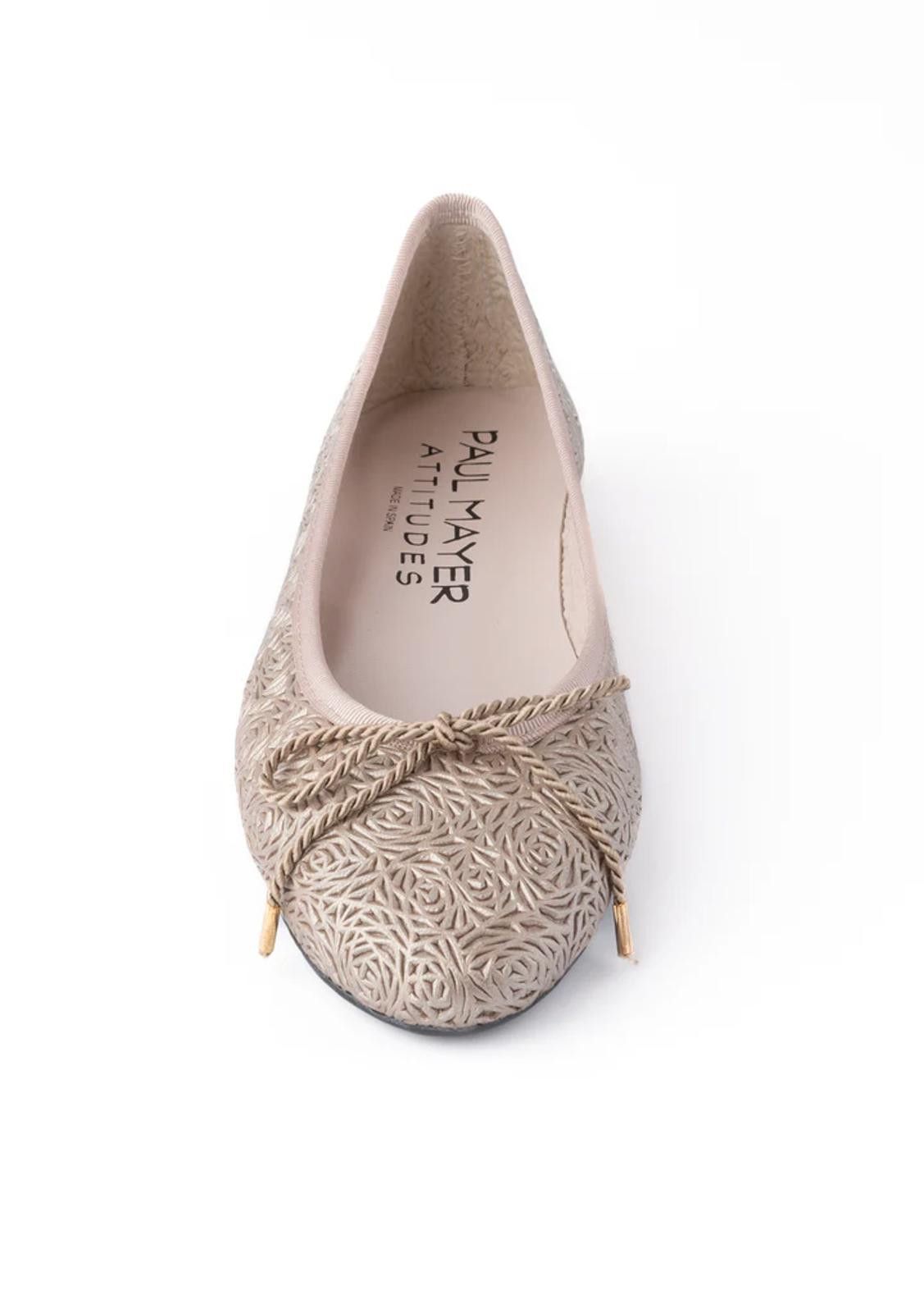 Designer Paul Mayer Attitudes Bingo Nappa Champagne Size 6.5B - NWT Size US 6.5 / IT 36.5 - 4 Thumbnail