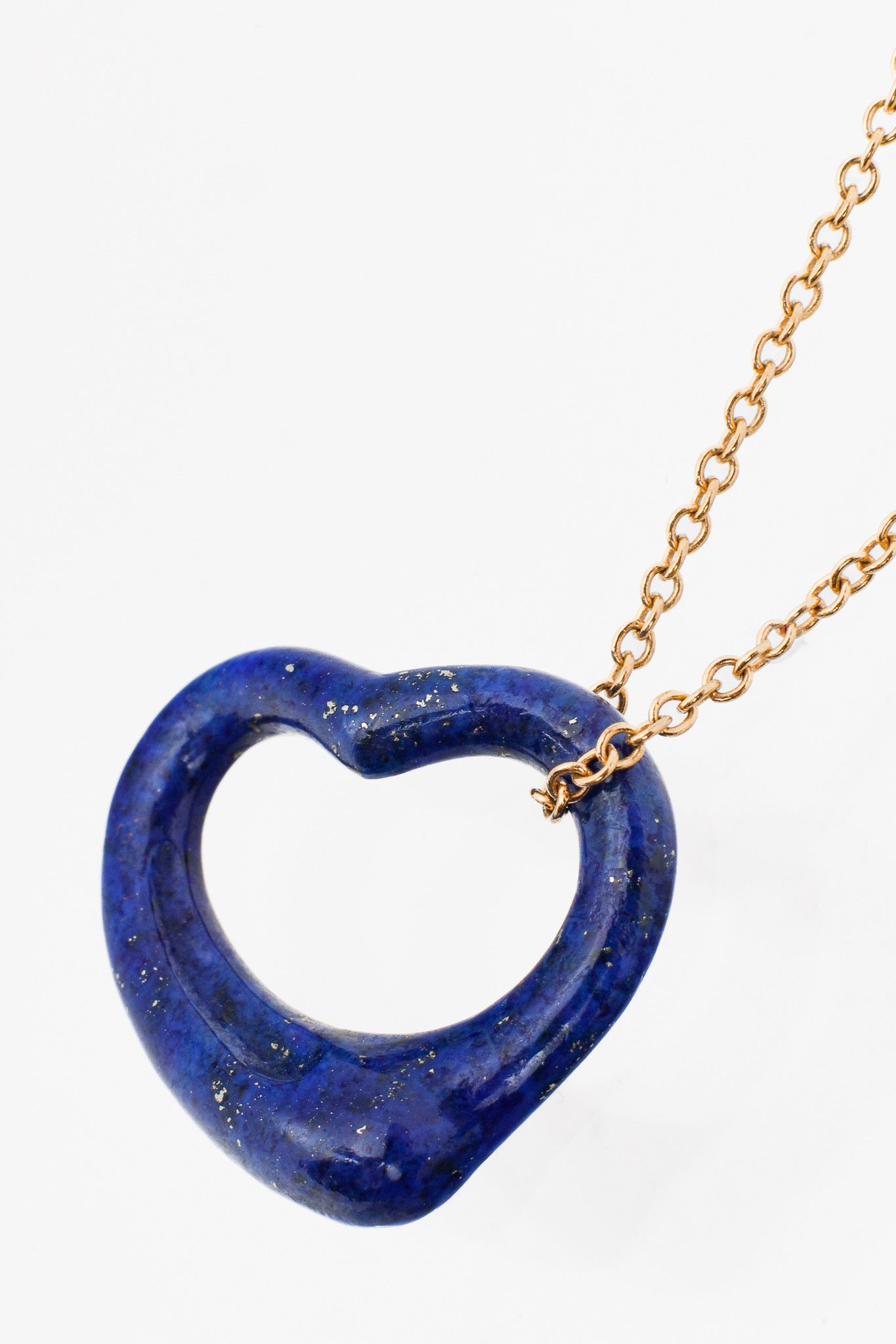 Tiffany & Co. Tiffany & Co. Elsa Peretti Open Heart Lapis Lazuli Necklace Size ONE SIZE - 3 Thumbnail