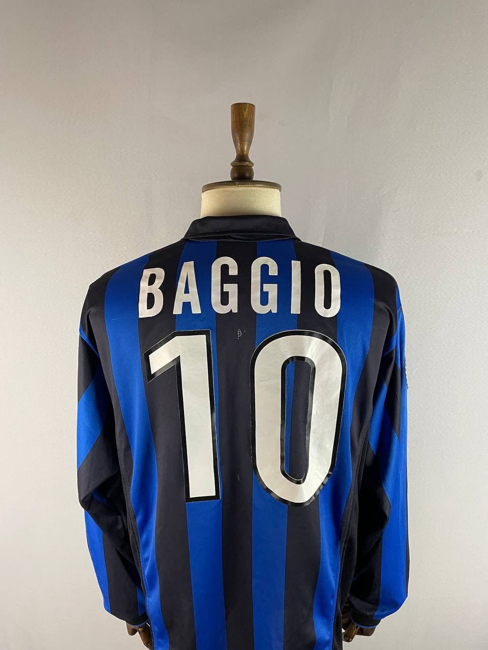 Nike Nike Vintage Long Sleeve Tee T Shirt Inter Milan 10 Baggio Size US XL / EU 56 / 4 - 12 Thumbnail