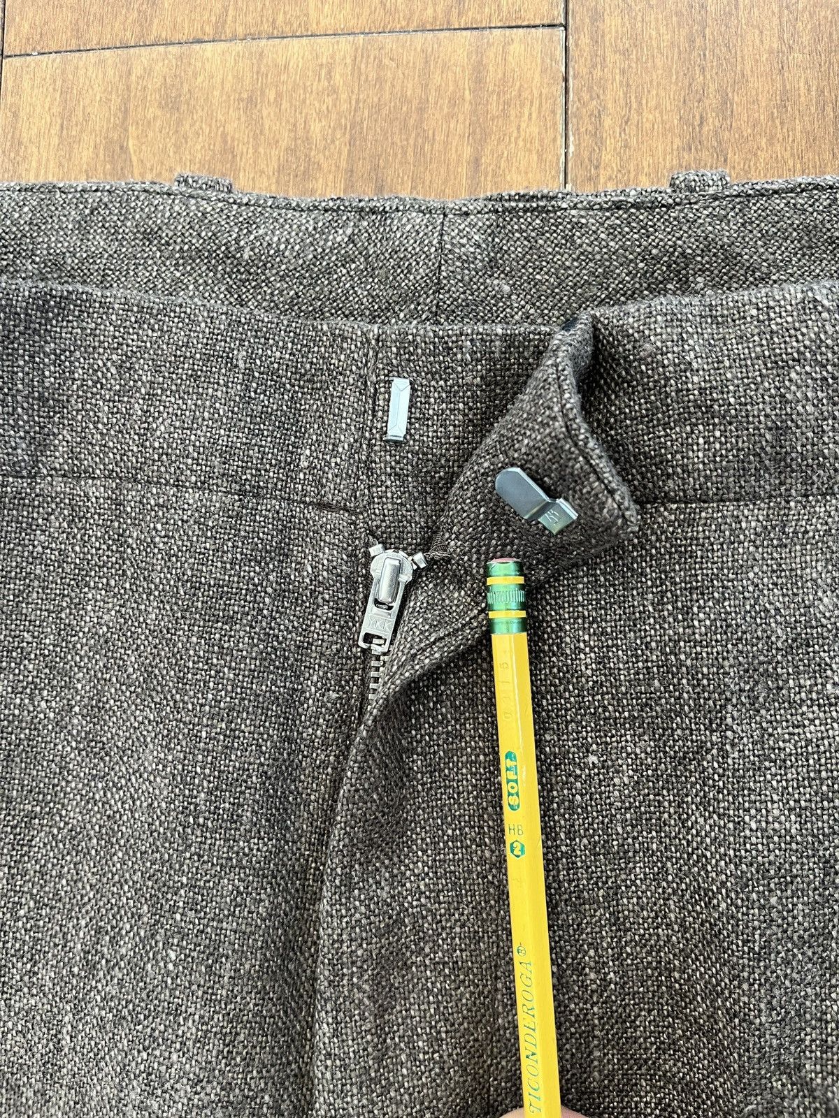 Our Legacy BORROWED CHINO - Tobacco Delave Linen Size US 40 / EU 56 - 4 Thumbnail