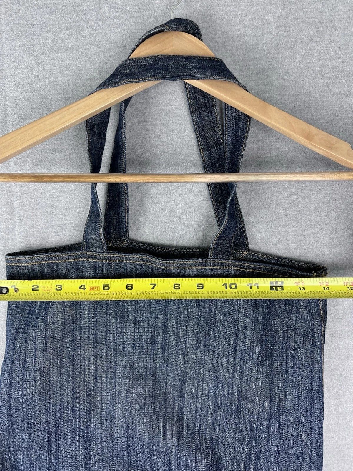 Vintage Vintage Selvedge Denim Tote Bag | 1960s–1970s Workwear Style Size ONE SIZE - 4 Thumbnail