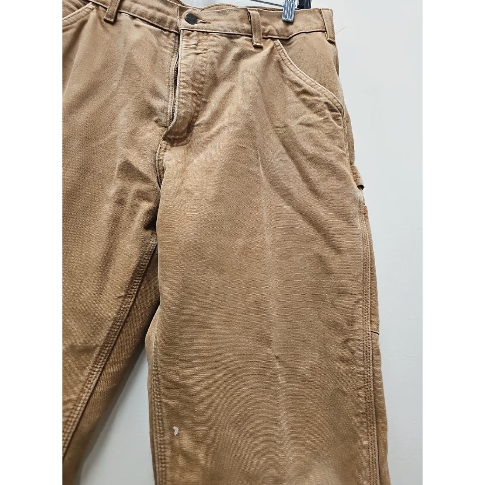 Carhartt VINTAGE Carhartt Pants Duck Canvas Chino Lined 34x29 Men Brown Size US 34 / EU 50 - 3 Thumbnail